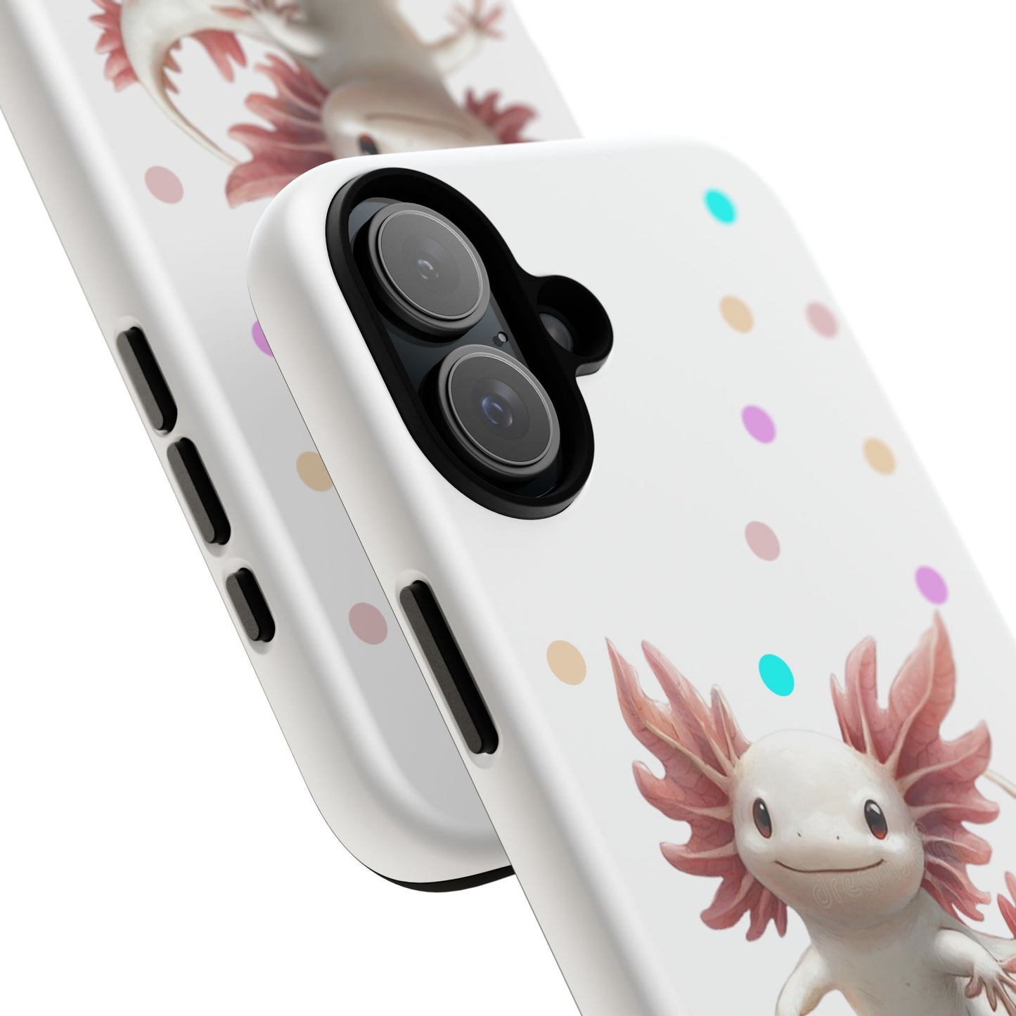 Cute Axolotl Phone Case, Kawaii Phone Cover, Gifts for Kids, Animal Lover Accessories, Cute Axolotl Design