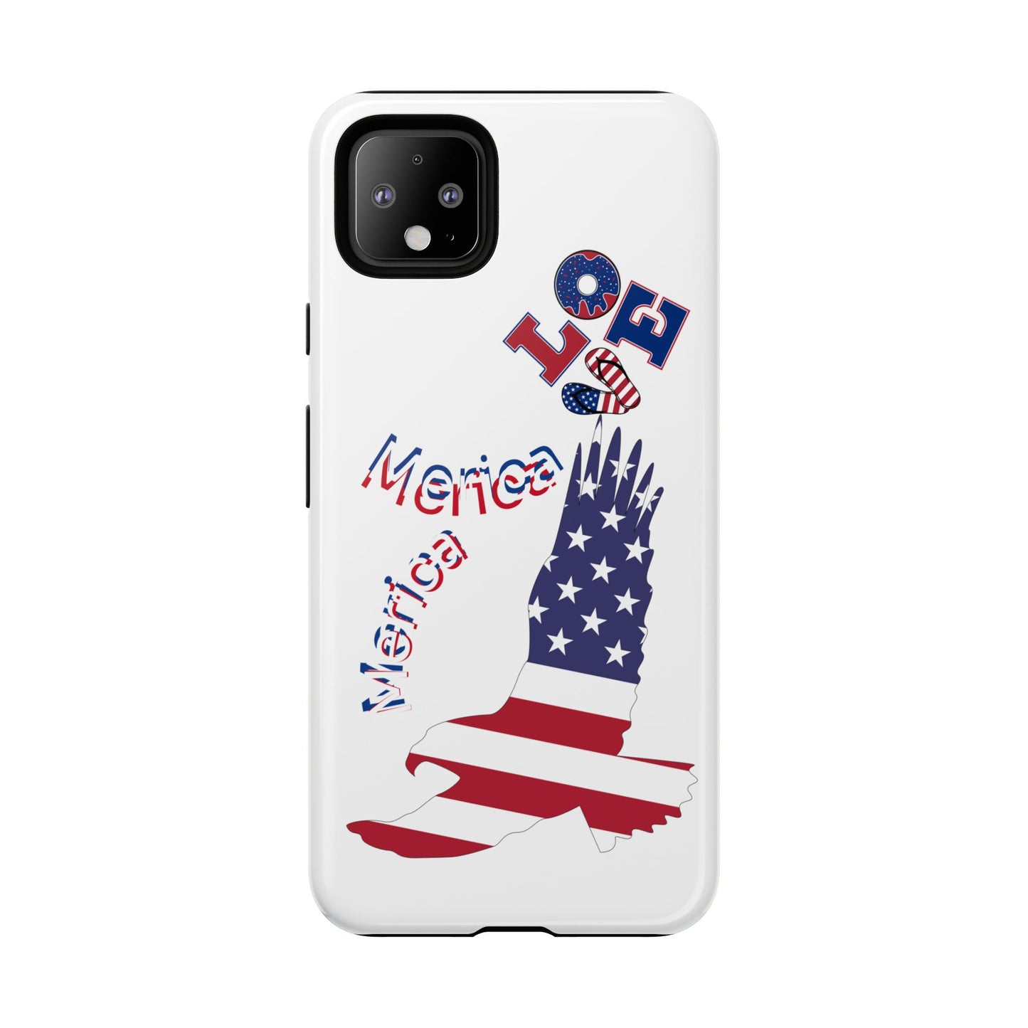 Patriotic Phone Case, Love America Design, American Flag Accessory, Perfect Gift for Veterans, Independence Day, Memorial Day