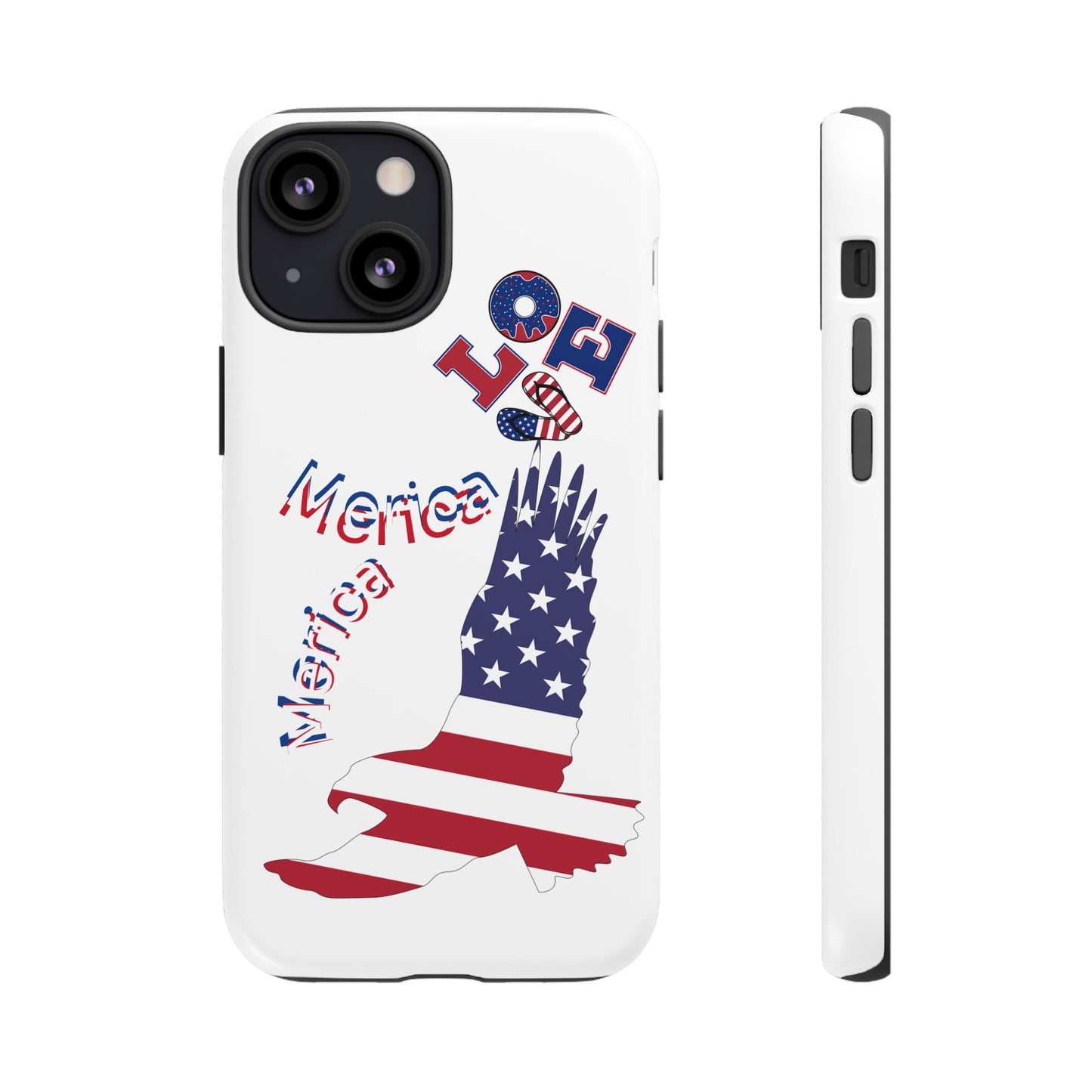 Patriotic Phone Case, Love America Design, American Flag Accessory, Perfect Gift for Veterans, Independence Day, Memorial Day