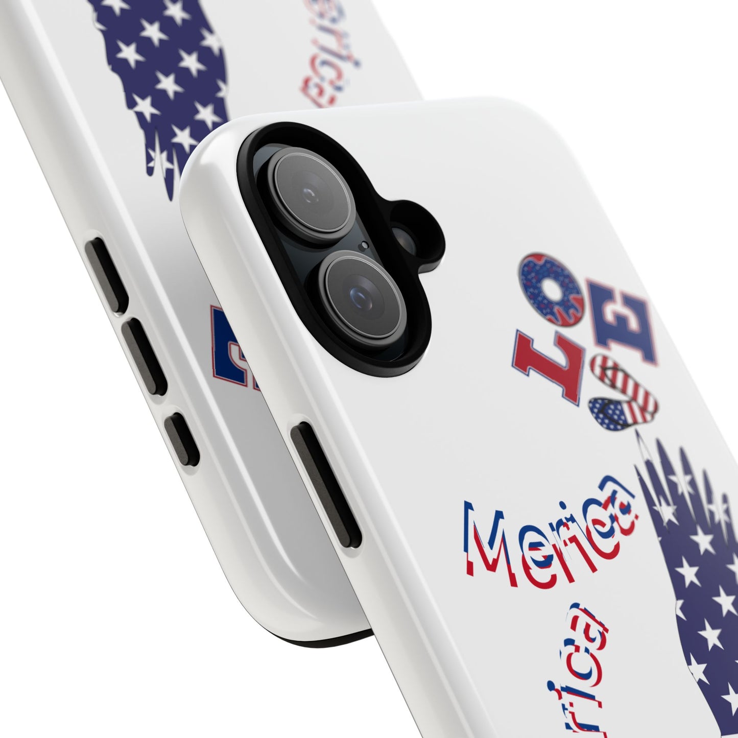 Patriotic Phone Case, Love America Design, American Flag Accessory, Perfect Gift for Veterans, Independence Day, Memorial Day