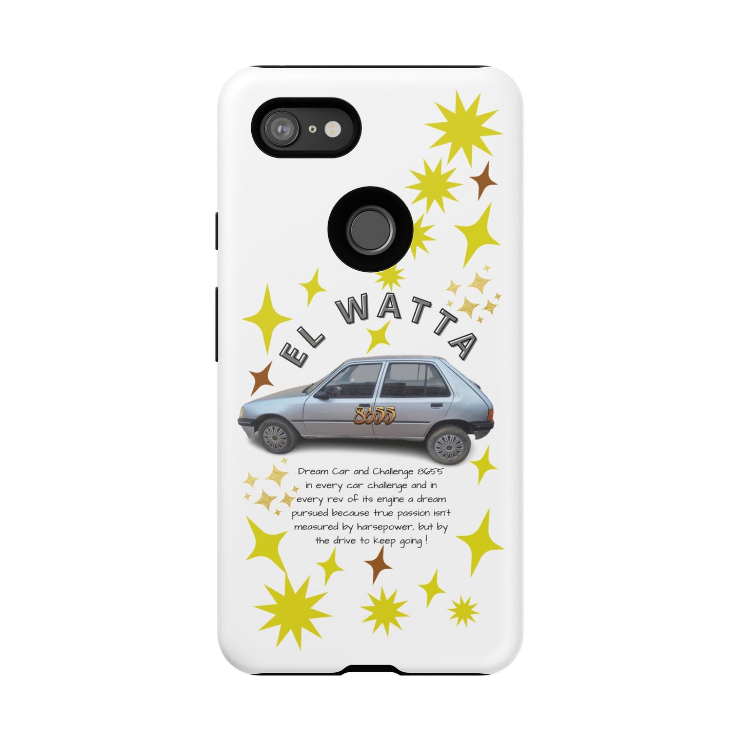 El Watta Phone Case - Retro Car Design, Tough Case, Unique Gift for Car Lovers, Funny Phone Accessory, Fun Birthday Present
