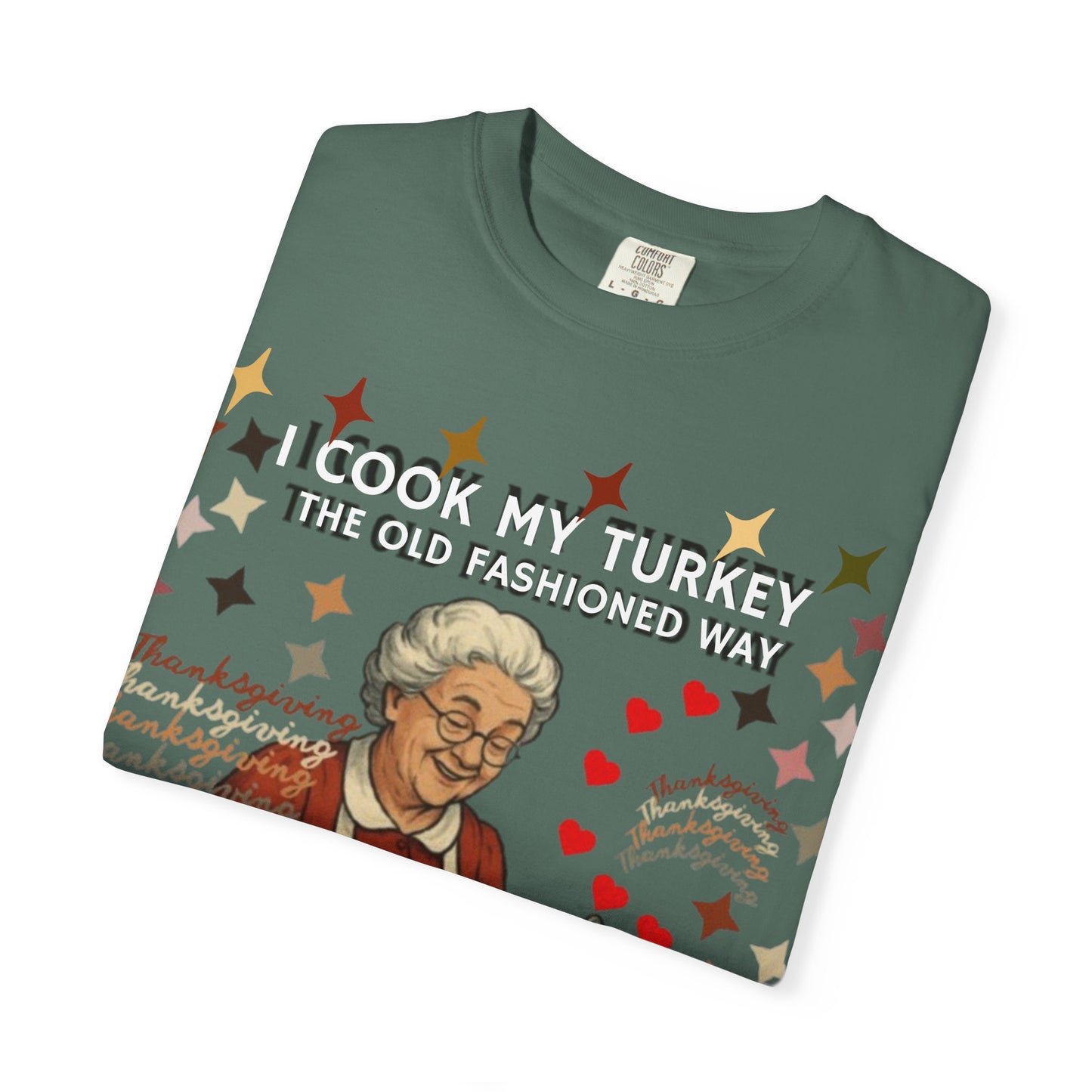 Funny Thanksgiving Shirt, Retro Holiday Humor Tee, Family Dinner Joke, Unisex Garment-Dyed Tee, Funny Turkey Shirt, Holiday Apparel, Family Gatherings, Autumn Humor