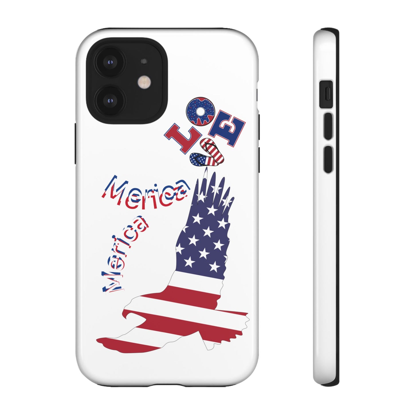 Patriotic Phone Case, Love America Design, American Flag Accessory, Perfect Gift for Veterans, Independence Day, Memorial Day