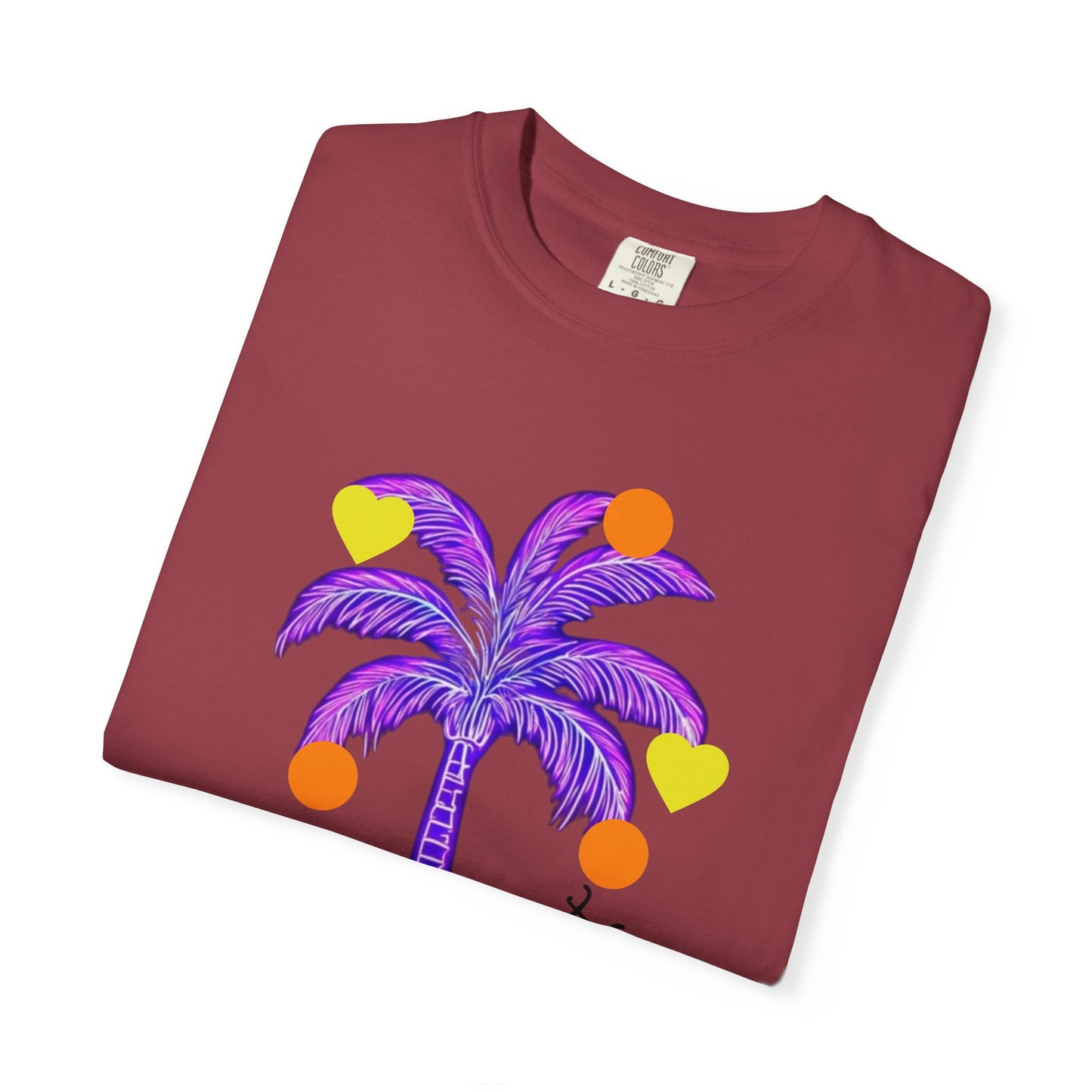 Vibrant Palm Tree Unisex T-Shirt, Casual Summer Wear, Gift for Beach Lovers, Fun Graphic Tee, Vacation Outfit, Artistic Summer Style