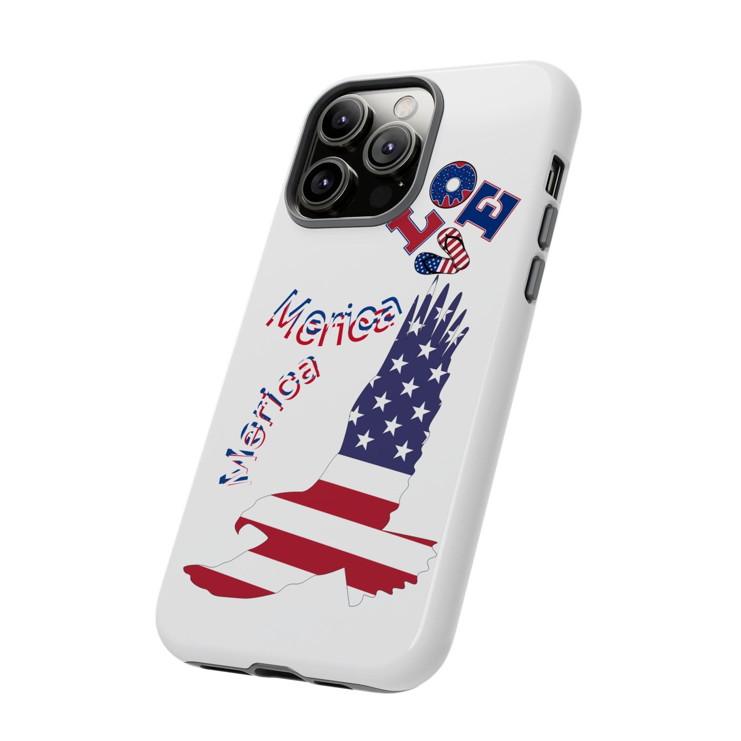 Patriotic Phone Case, Love America Design, American Flag Accessory, Perfect Gift for Veterans, Independence Day, Memorial Day