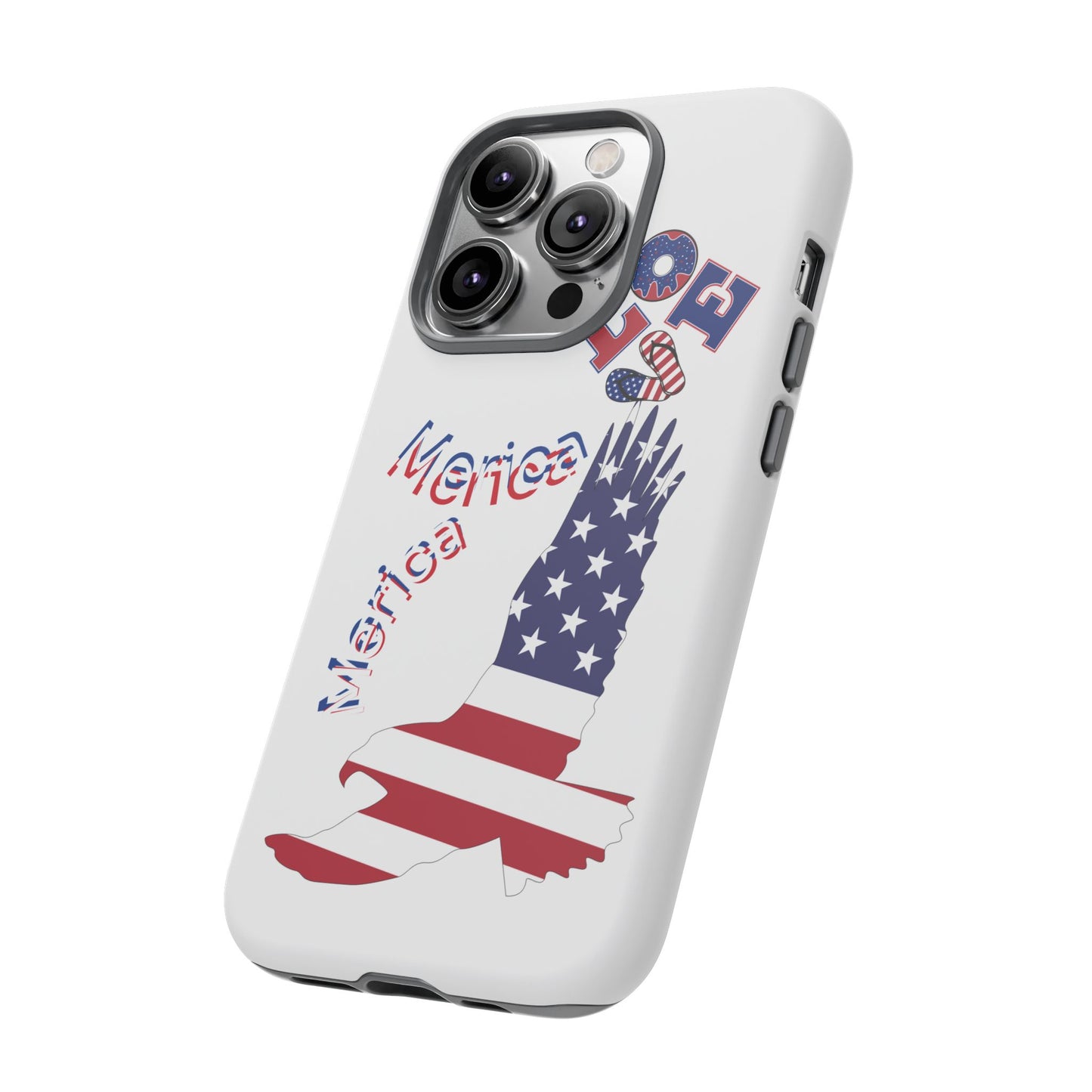 Patriotic Phone Case, Love America Design, American Flag Accessory, Perfect Gift for Veterans, Independence Day, Memorial Day
