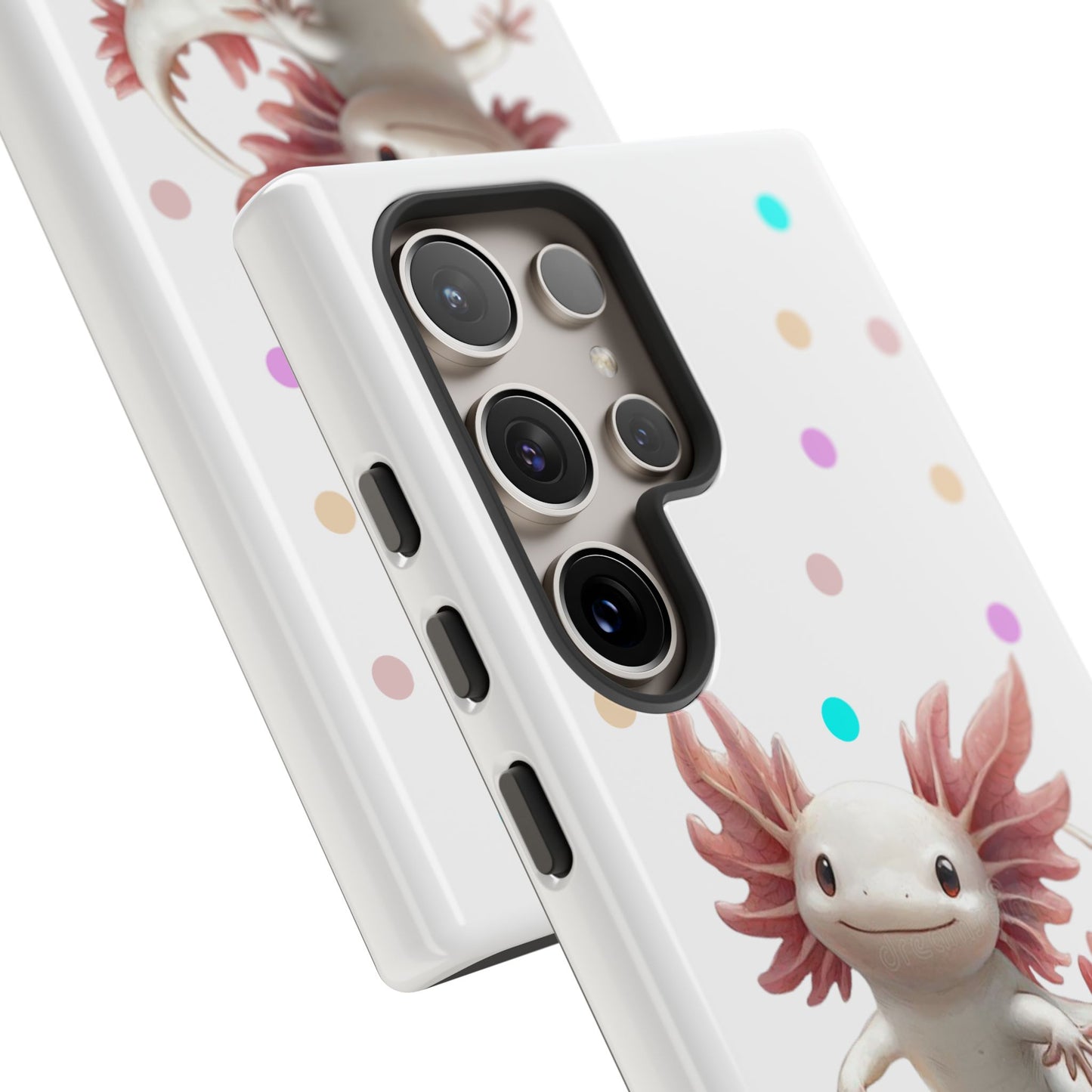 Cute Axolotl Phone Case, Kawaii Phone Cover, Gifts for Kids, Animal Lover Accessories, Cute Axolotl Design