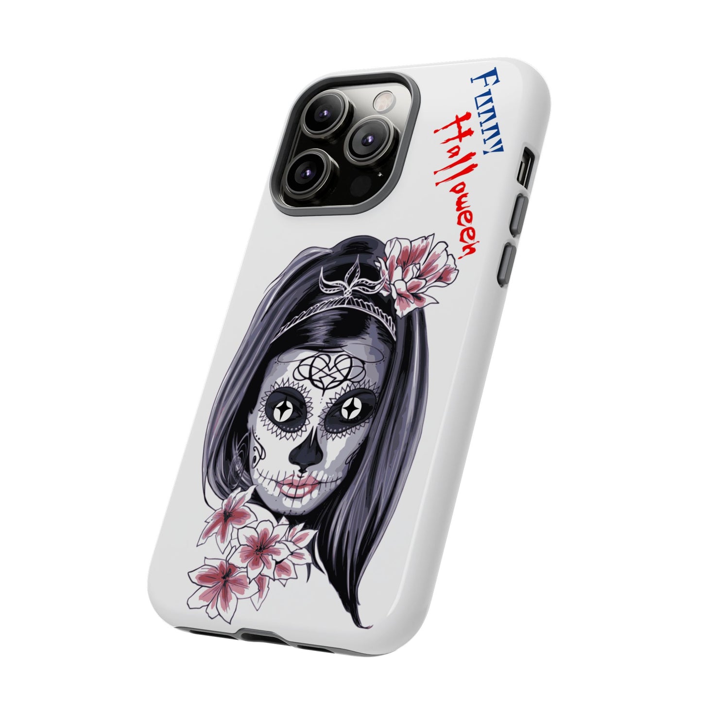 Halloween Phone Case, Funny Skull Design, Tough Cases, Unique Gifts, Spooky Decor, Holiday Essentials, Halloween Decor
