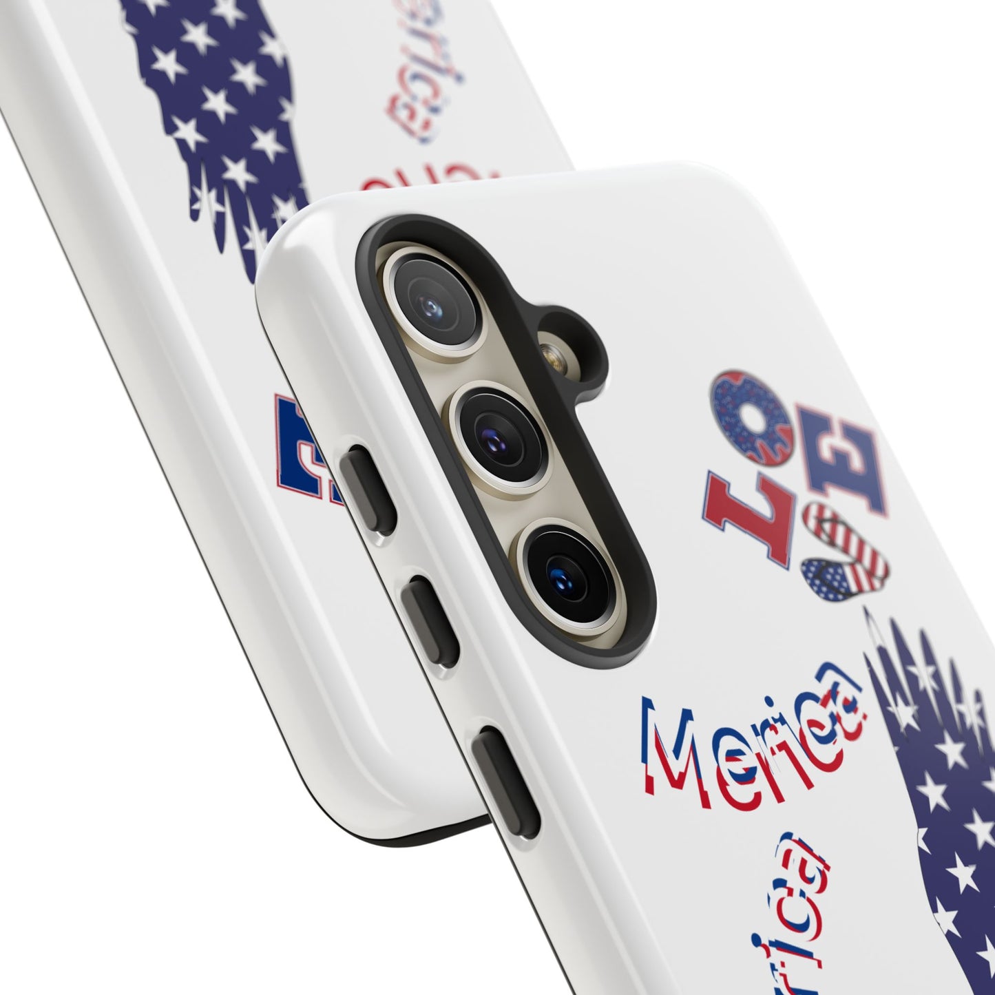 Patriotic Phone Case, Love America Design, American Flag Accessory, Perfect Gift for Veterans, Independence Day, Memorial Day