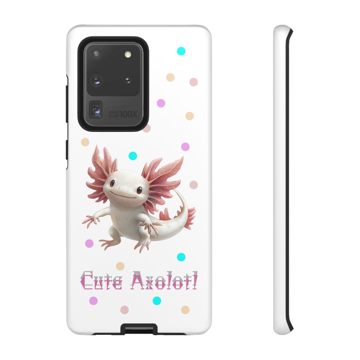 Cute Axolotl Phone Case, Kawaii Phone Cover, Gifts for Kids, Animal Lover Accessories, Cute Axolotl Design