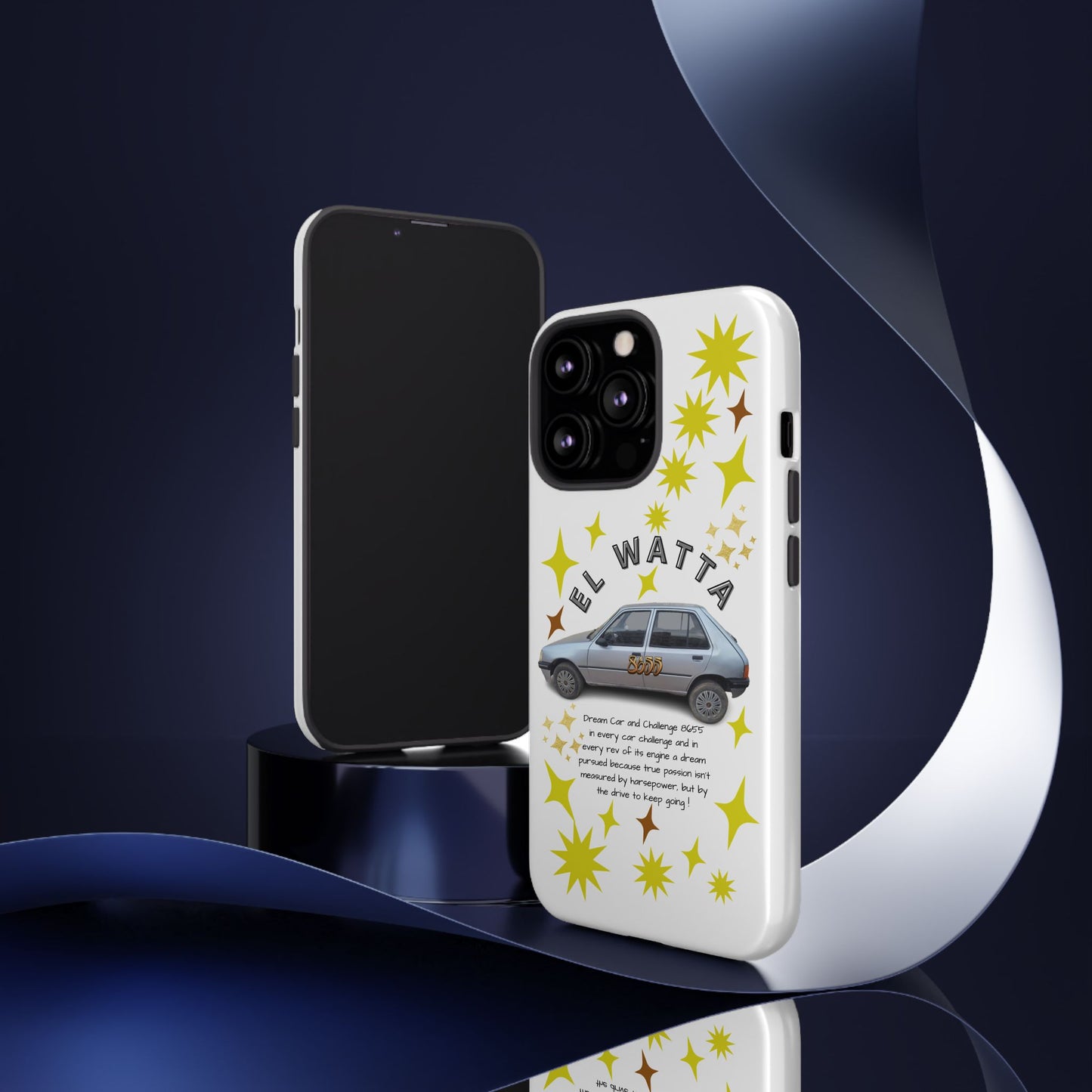 El Watta Phone Case - Retro Car Design, Tough Case, Unique Gift for Car Lovers, Funny Phone Accessory, Fun Birthday Present
