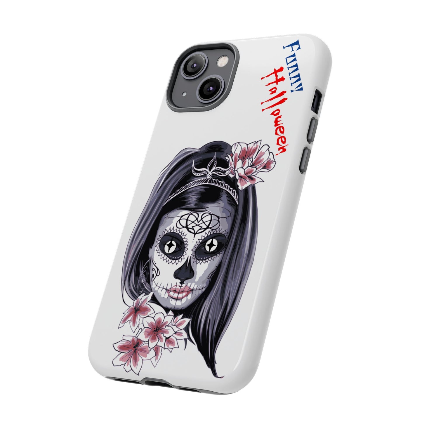 Halloween Phone Case, Funny Skull Design, Tough Cases, Unique Gifts, Spooky Decor, Holiday Essentials, Halloween Decor