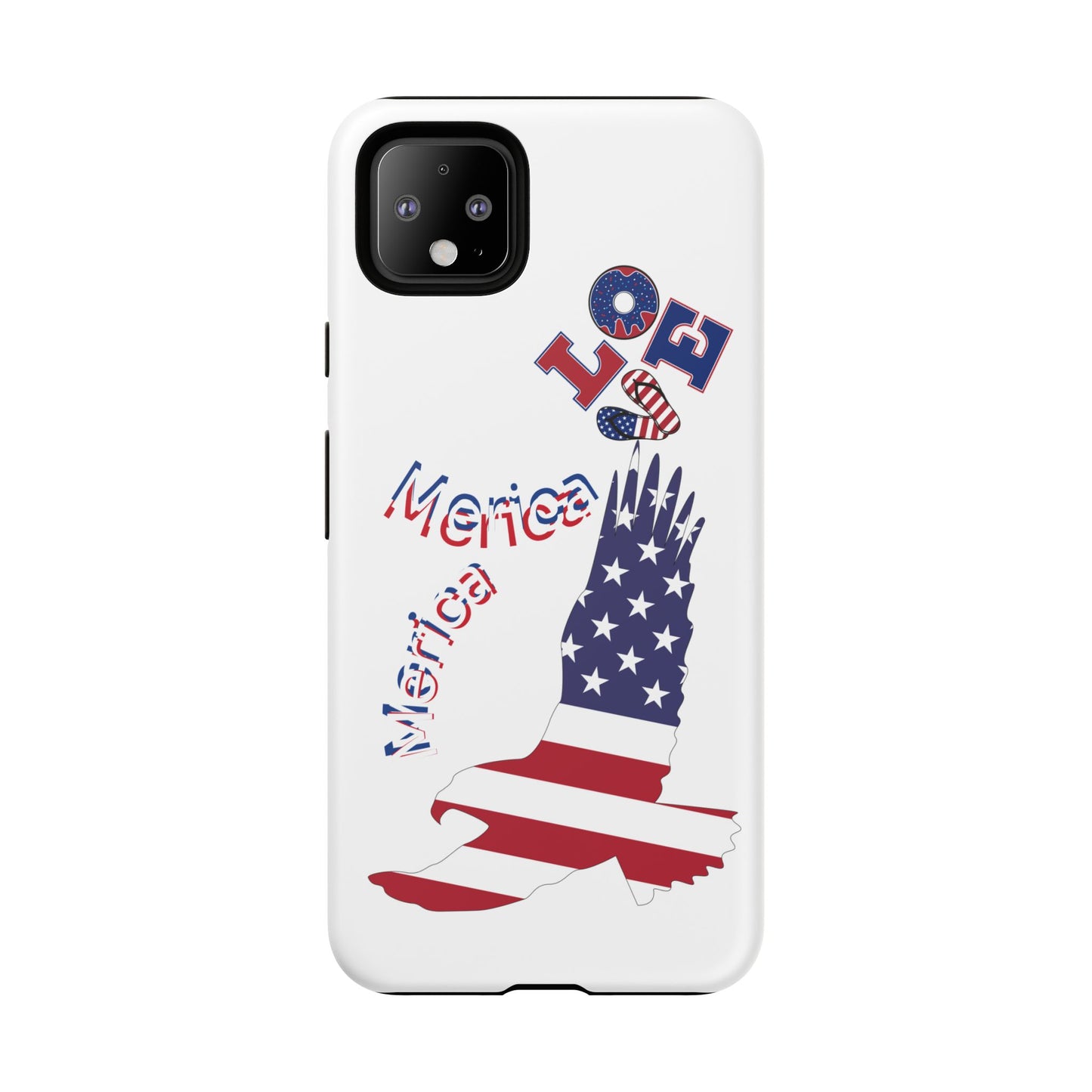 Patriotic Phone Case, Love America Design, American Flag Accessory, Perfect Gift for Veterans, Independence Day, Memorial Day