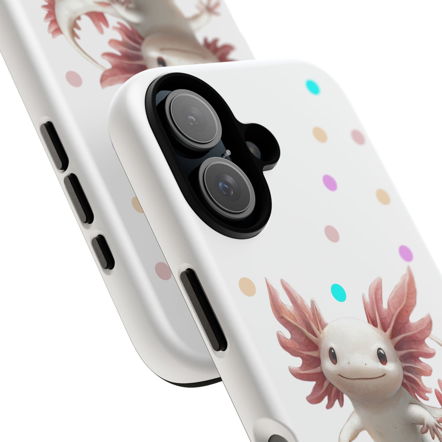 Cute Axolotl Phone Case, Kawaii Phone Cover, Gifts for Kids, Animal Lover Accessories, Cute Axolotl Design