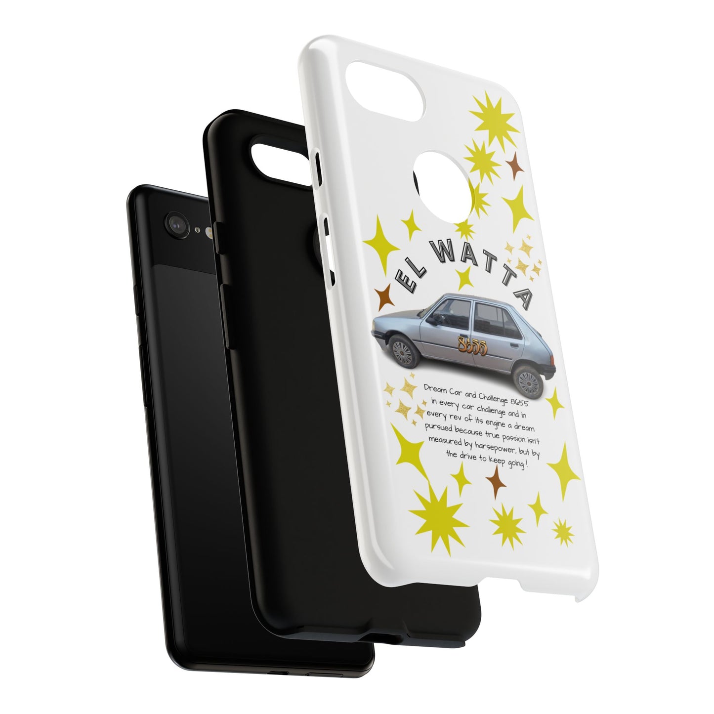 El Watta Phone Case - Retro Car Design, Tough Case, Unique Gift for Car Lovers, Funny Phone Accessory, Fun Birthday Present