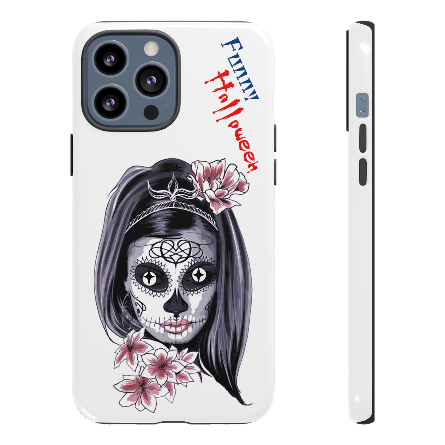 Halloween Phone Case, Funny Skull Design, Tough Cases, Unique Gifts, Spooky Decor, Holiday Essentials, Halloween Decor