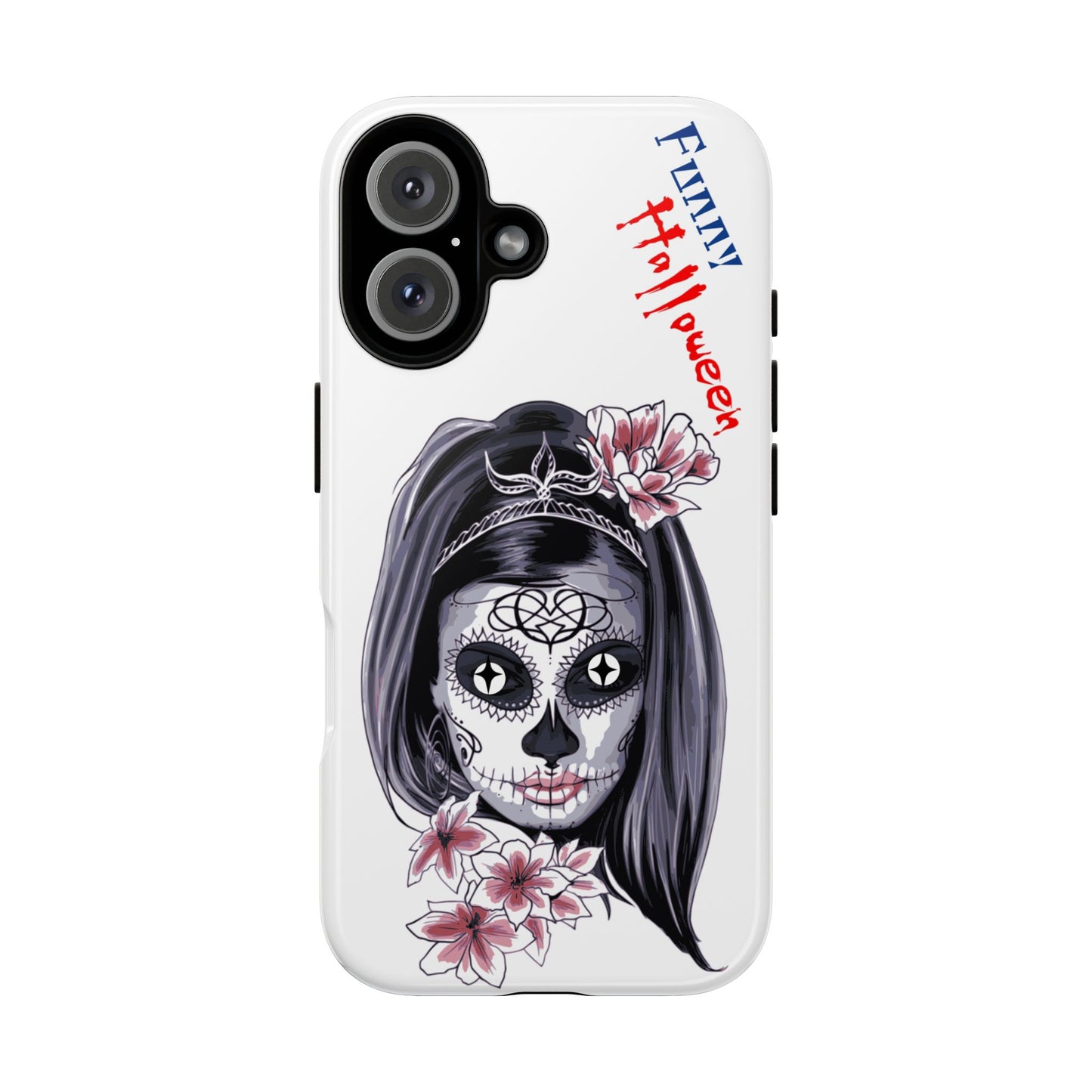 Halloween Phone Case, Funny Skull Design, Tough Cases, Unique Gifts, Spooky Decor, Holiday Essentials, Halloween Decor