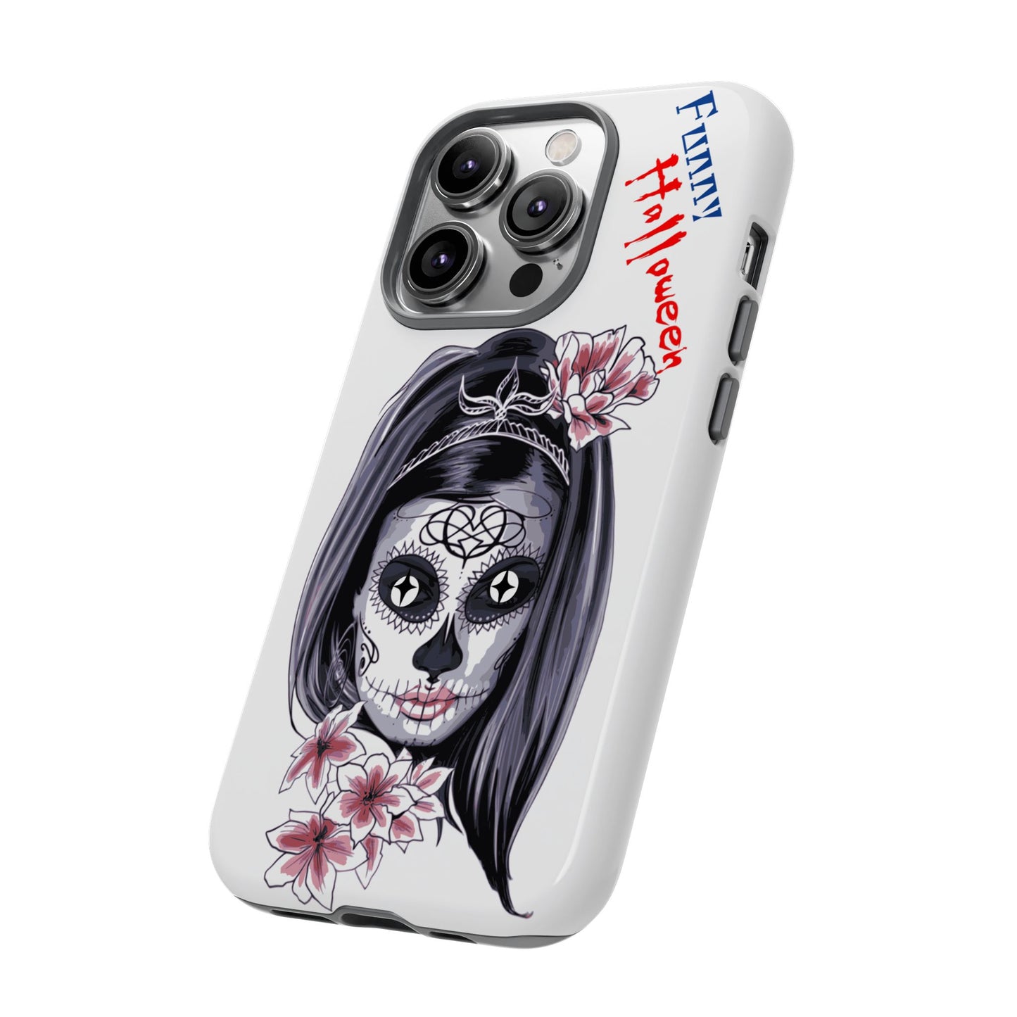 Halloween Phone Case, Funny Skull Design, Tough Cases, Unique Gifts, Spooky Decor, Holiday Essentials, Halloween Decor