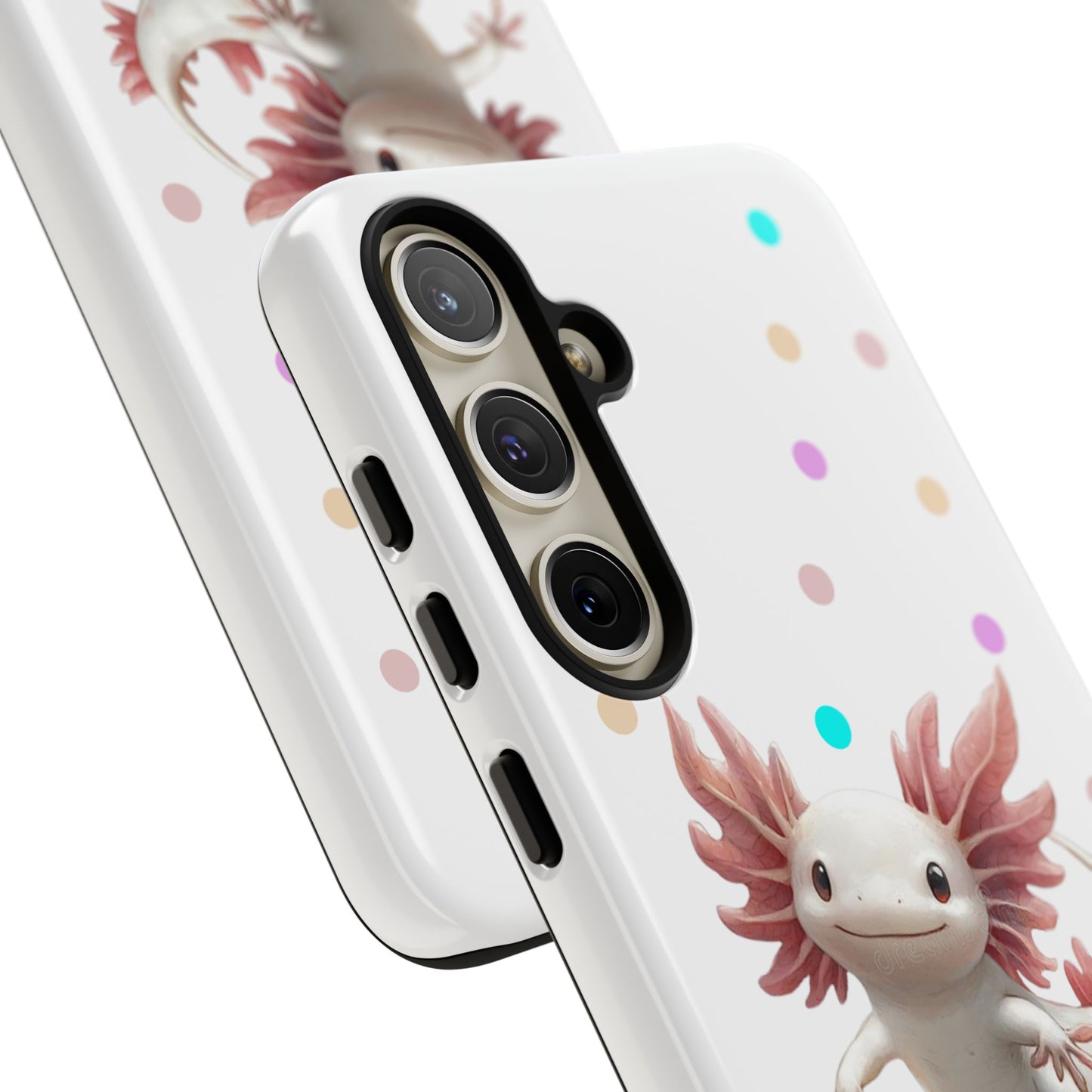 Cute Axolotl Phone Case, Kawaii Phone Cover, Gifts for Kids, Animal Lover Accessories, Cute Axolotl Design