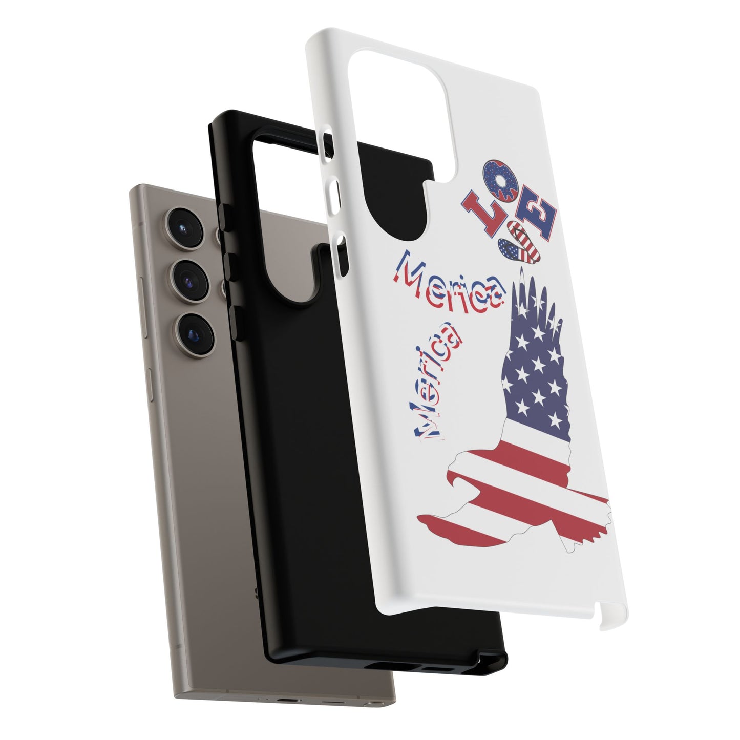 Patriotic Phone Case, Love America Design, American Flag Accessory, Perfect Gift for Veterans, Independence Day, Memorial Day