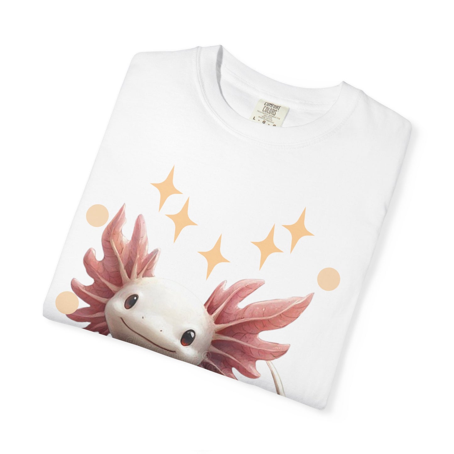 Cute Axolotl T-Shirt for Nature Lovers, Unisex Garment-Dyed Tee, Gift for Animal Enthusiasts, Casual Wear, Birthday Present