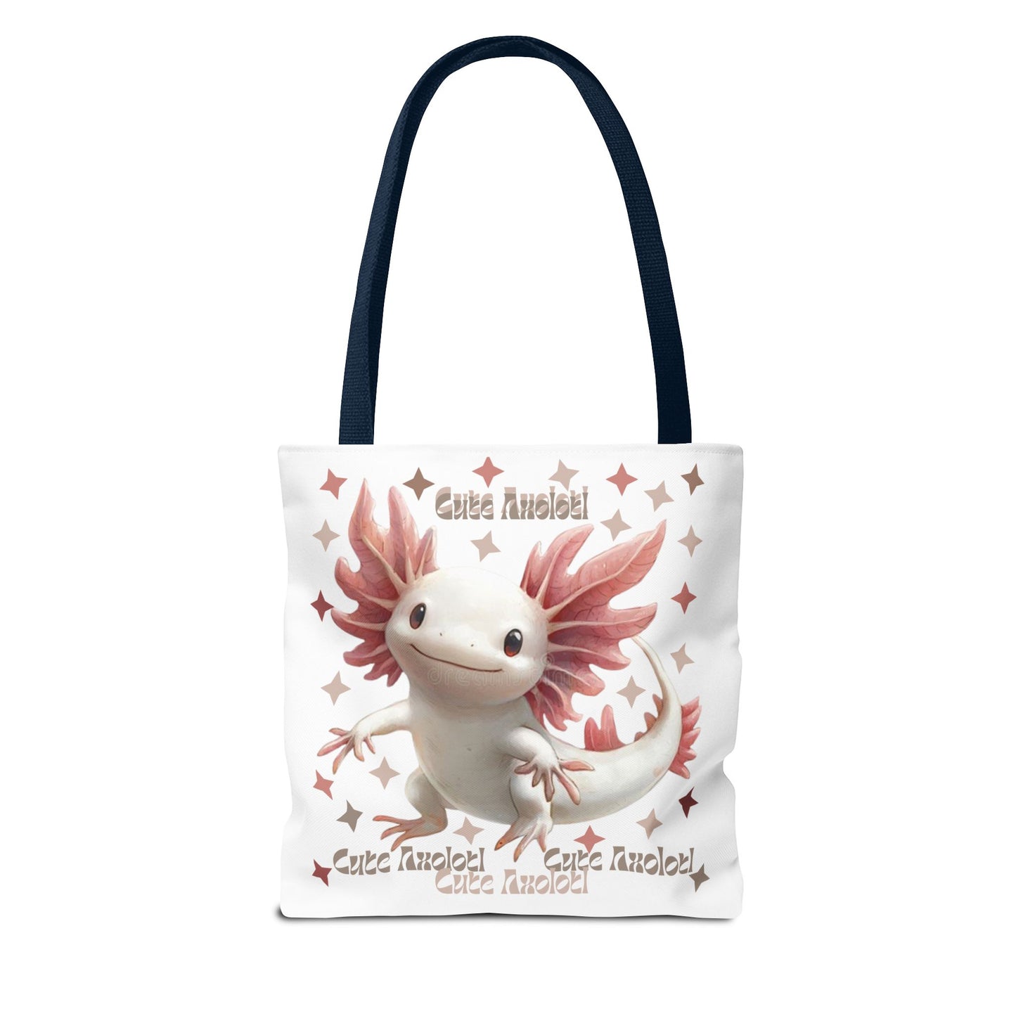 Cute Axolotl Tote Bag - Quirky Grocery Bag, Beach Bag, Gift for Animal Lovers, Cool Eco-Friendly Shopping Bag