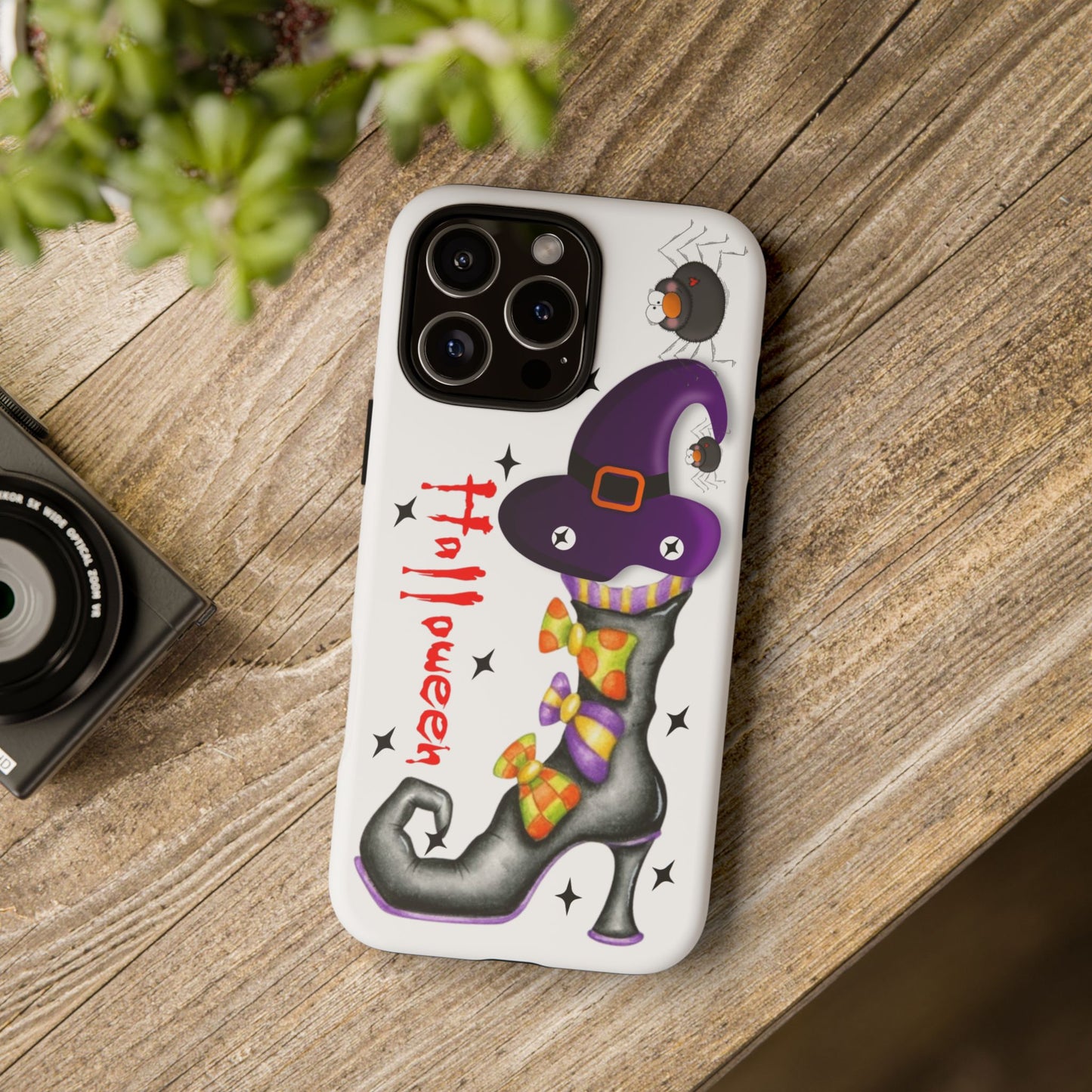 Halloween Phone Case, Tough Cases, Spooky Phone Cover, Witch Hat Design, Holiday Accessory, Fall Gift Idea