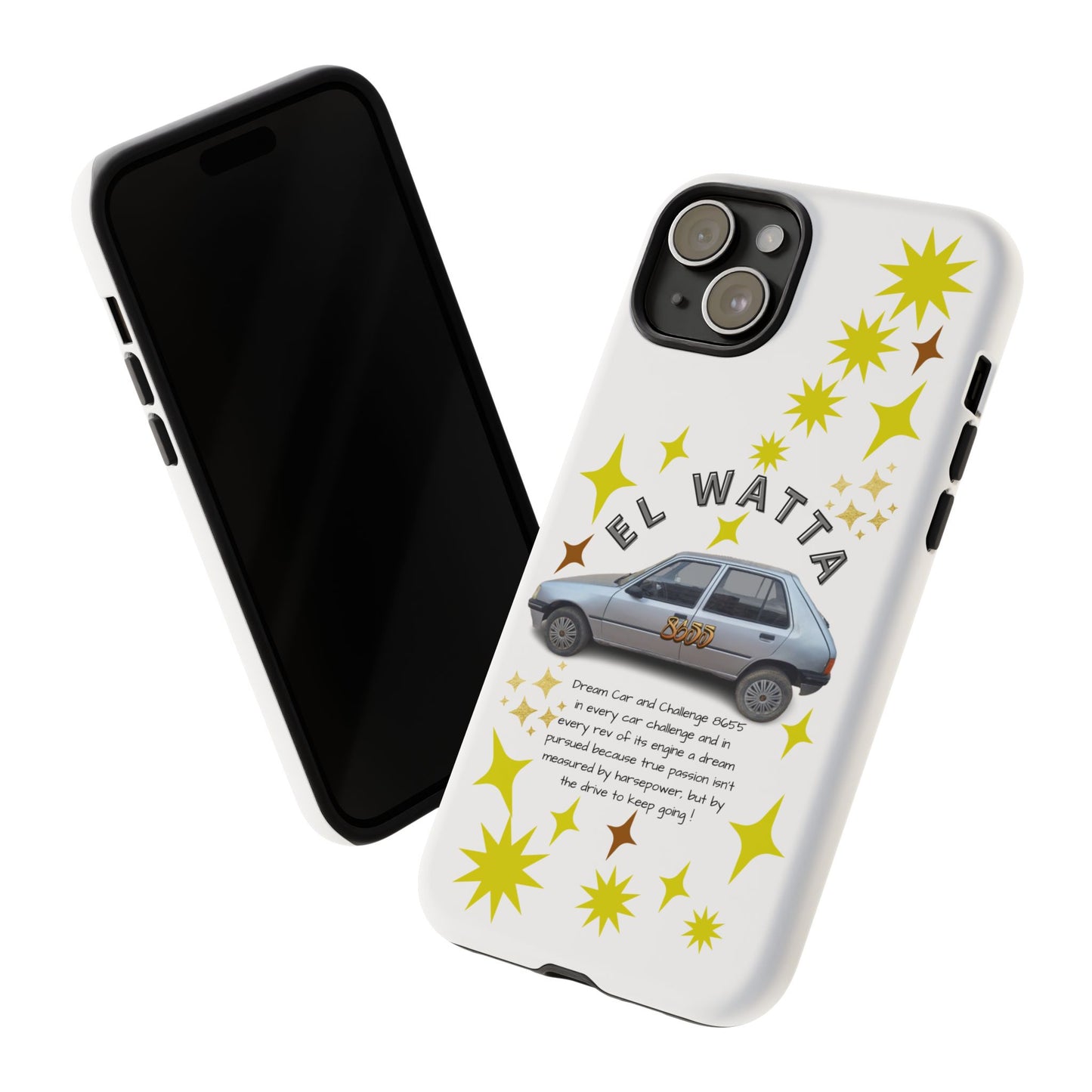 El Watta Phone Case - Retro Car Design, Tough Case, Unique Gift for Car Lovers, Funny Phone Accessory, Fun Birthday Present