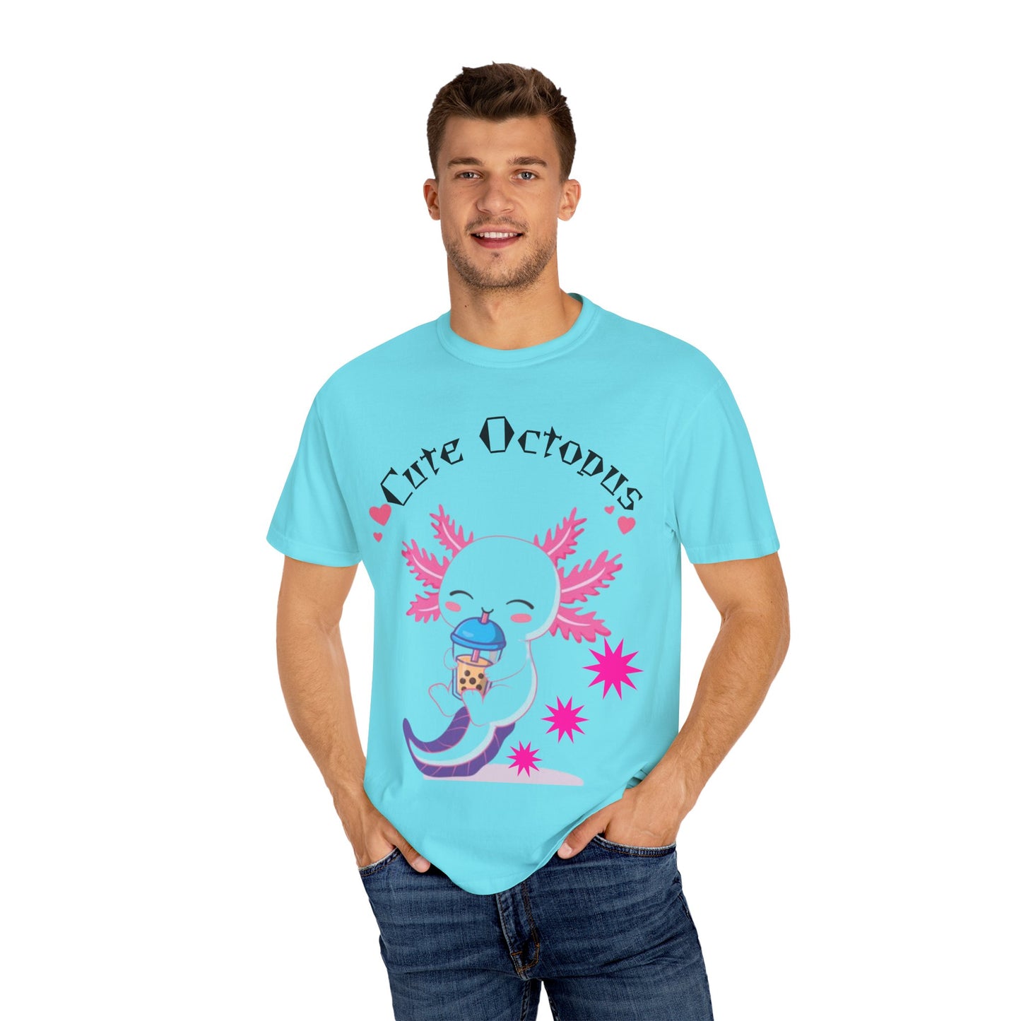 Cute Octopus Graphic T-Shirt, Unisex, Fun Gift, Casual Wear, Summer Style, Beach Vibes
