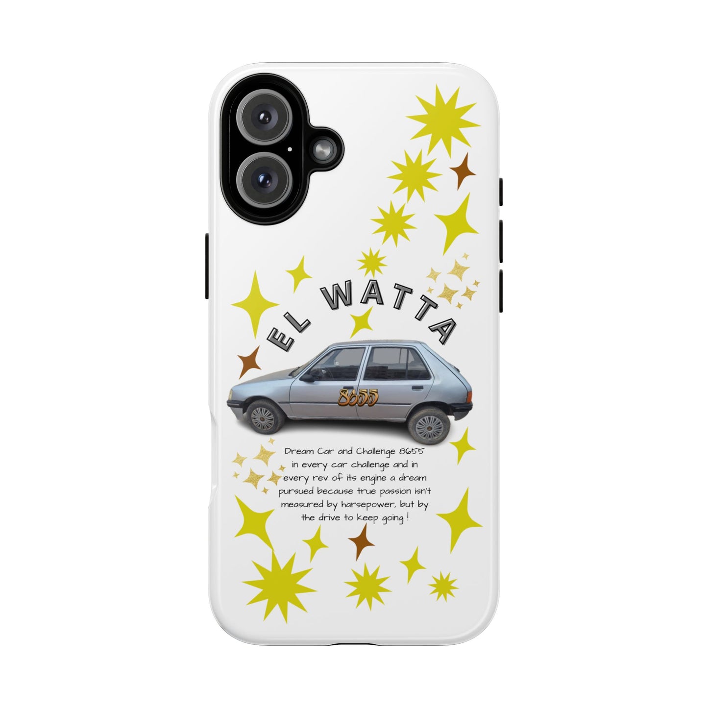El Watta Phone Case - Retro Car Design, Tough Case, Unique Gift for Car Lovers, Funny Phone Accessory, Fun Birthday Present