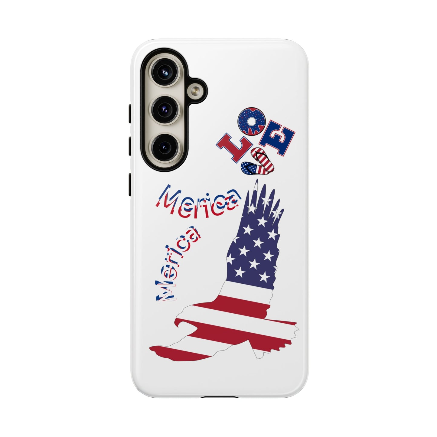 Patriotic Phone Case, Love America Design, American Flag Accessory, Perfect Gift for Veterans, Independence Day, Memorial Day