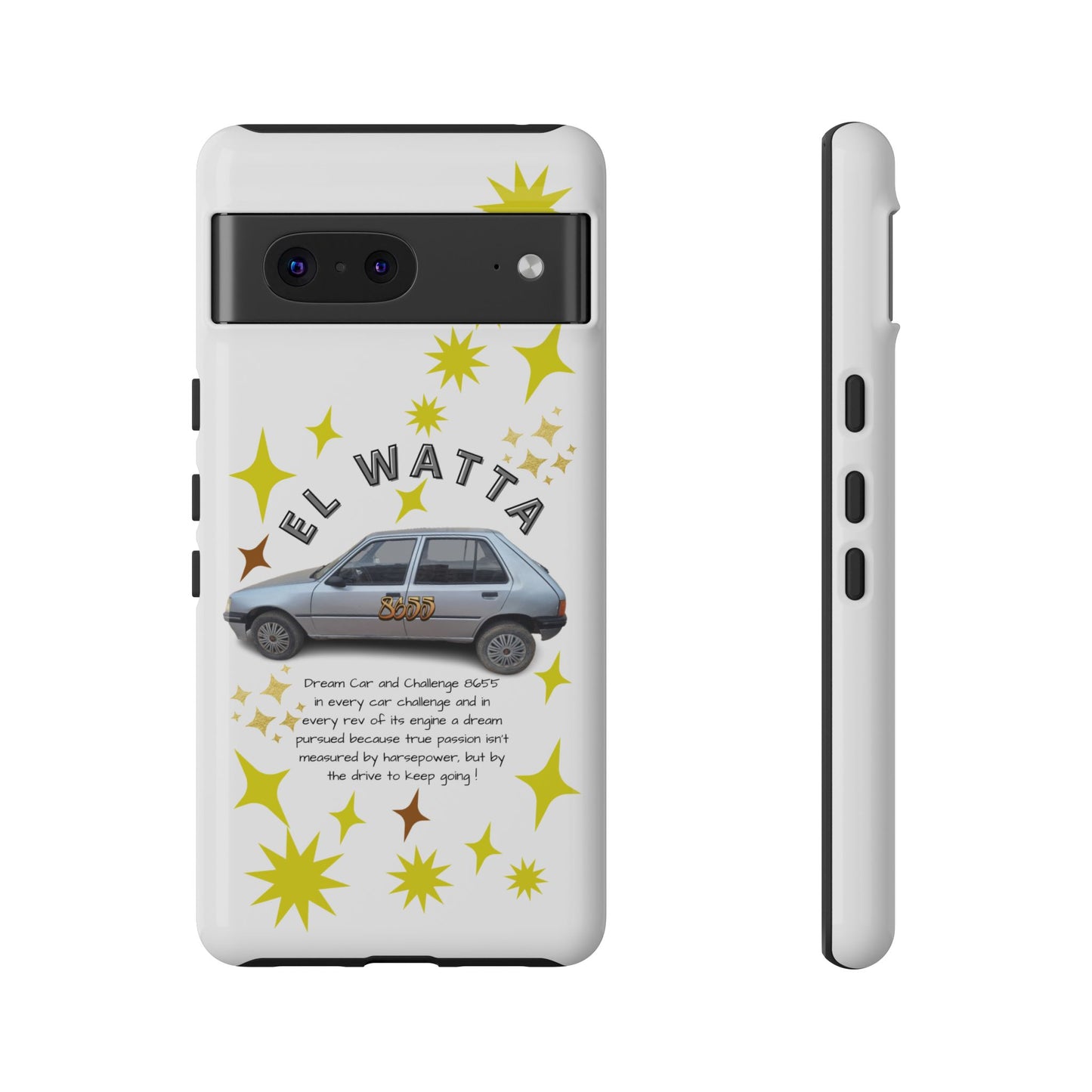 El Watta Phone Case - Retro Car Design, Tough Case, Unique Gift for Car Lovers, Funny Phone Accessory, Fun Birthday Present