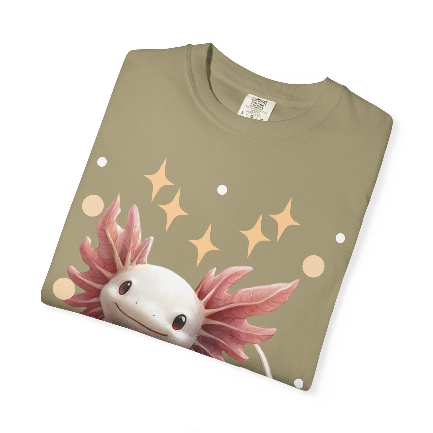 Cute Axolotl T-Shirt for Nature Lovers, Unisex Garment-Dyed Tee, Gift for Animal Enthusiasts, Casual Wear, Birthday Present