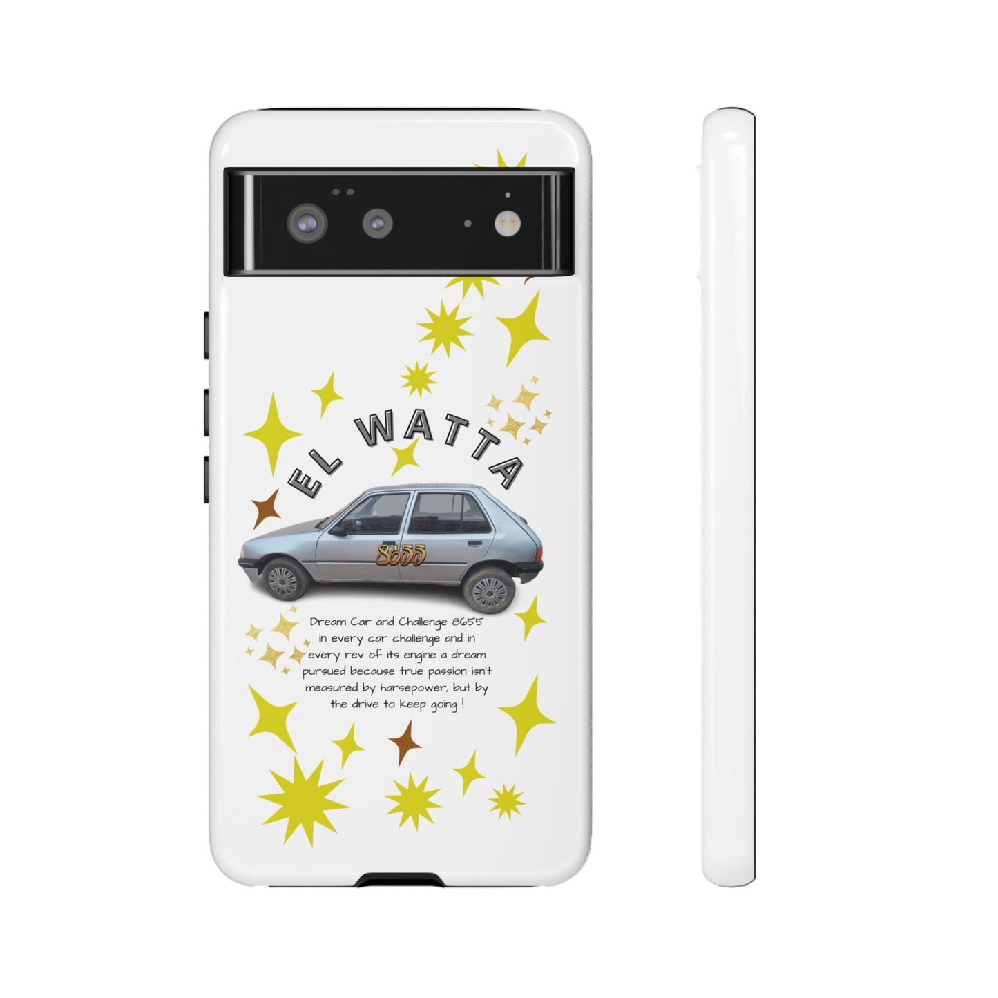 El Watta Phone Case - Retro Car Design, Tough Case, Unique Gift for Car Lovers, Funny Phone Accessory, Fun Birthday Present