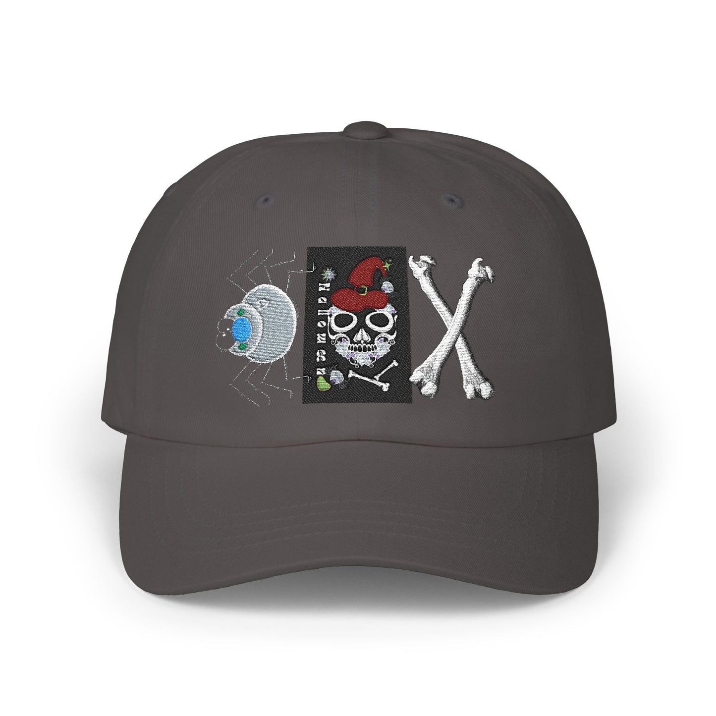 Classic Dad Cap with Unique Skull Design, Casual Cap, Gift for Dad, Summer Hat, Unisex Fashion Accessory, Unique Halloween October 31 Holiday Hat | USA Gothic Casual Cap