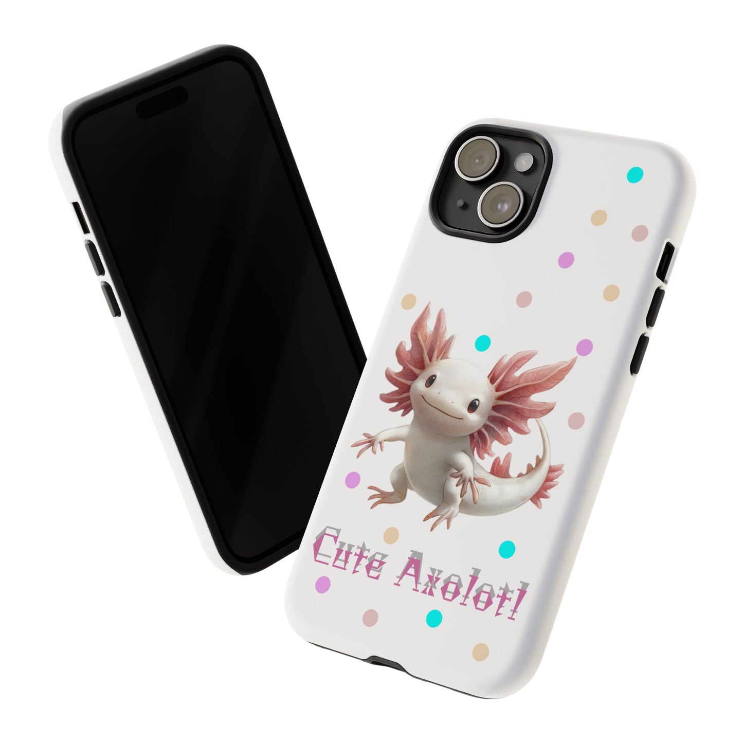 Cute Axolotl Phone Case, Kawaii Phone Cover, Gifts for Kids, Animal Lover Accessories, Cute Axolotl Design