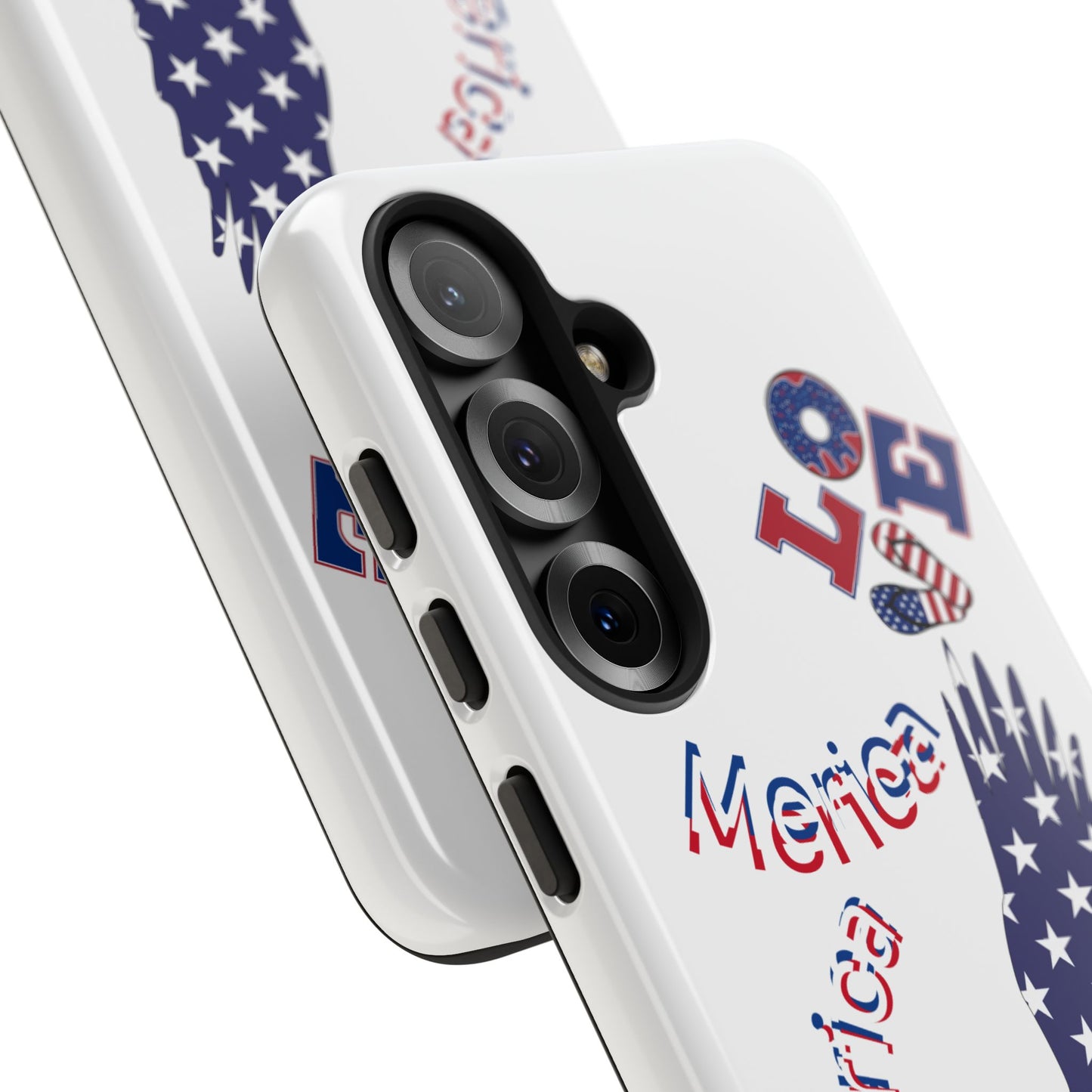 Patriotic Phone Case, Love America Design, American Flag Accessory, Perfect Gift for Veterans, Independence Day, Memorial Day