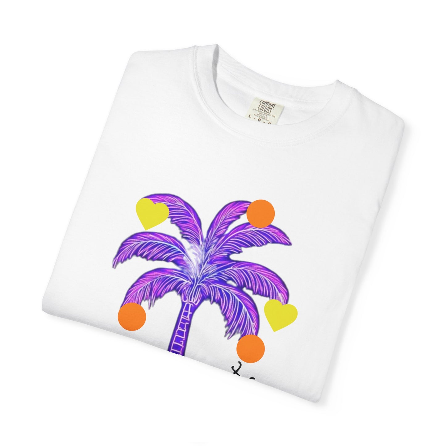 Vibrant Palm Tree Unisex T-Shirt, Casual Summer Wear, Gift for Beach Lovers, Fun Graphic Tee, Vacation Outfit, Artistic Summer Style