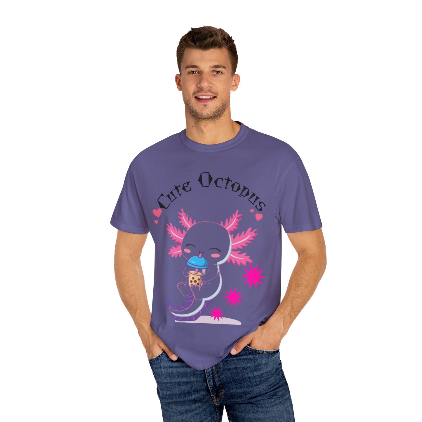 Cute Octopus Graphic T-Shirt, Unisex, Fun Gift, Casual Wear, Summer Style, Beach Vibes