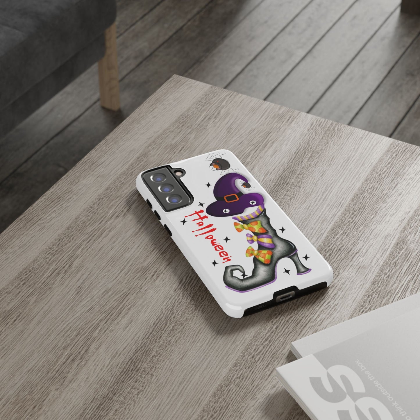 Halloween Phone Case, Tough Cases, Spooky Phone Cover, Witch Hat Design, Holiday Accessory, Fall Gift Idea