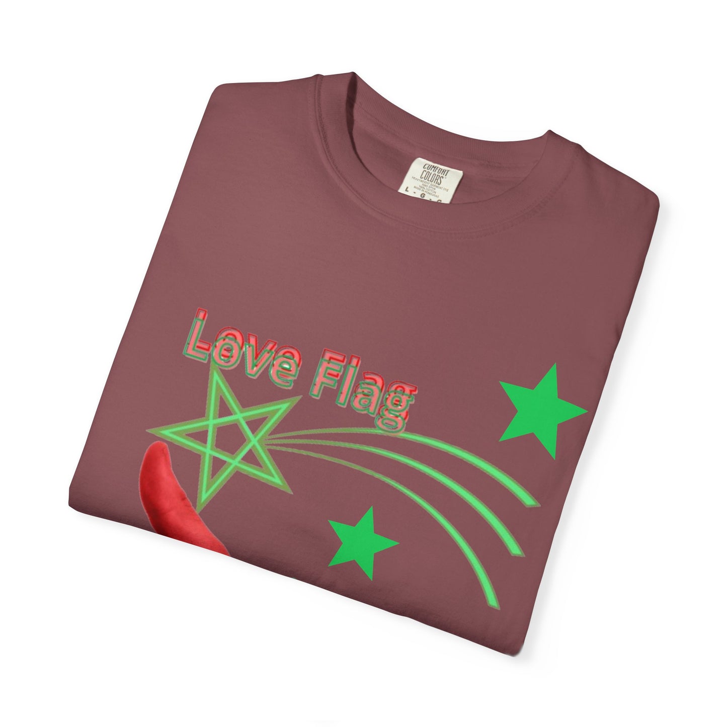 Moroccan Love Flag T-Shirt, Unisex Tee, Casual Wear, Gifts for Travelers, Unique Souvenir, Summer Fashion