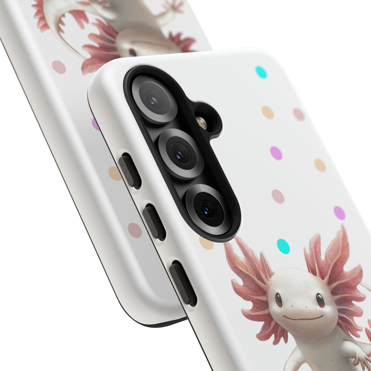 Cute Axolotl Phone Case, Kawaii Phone Cover, Gifts for Kids, Animal Lover Accessories, Cute Axolotl Design