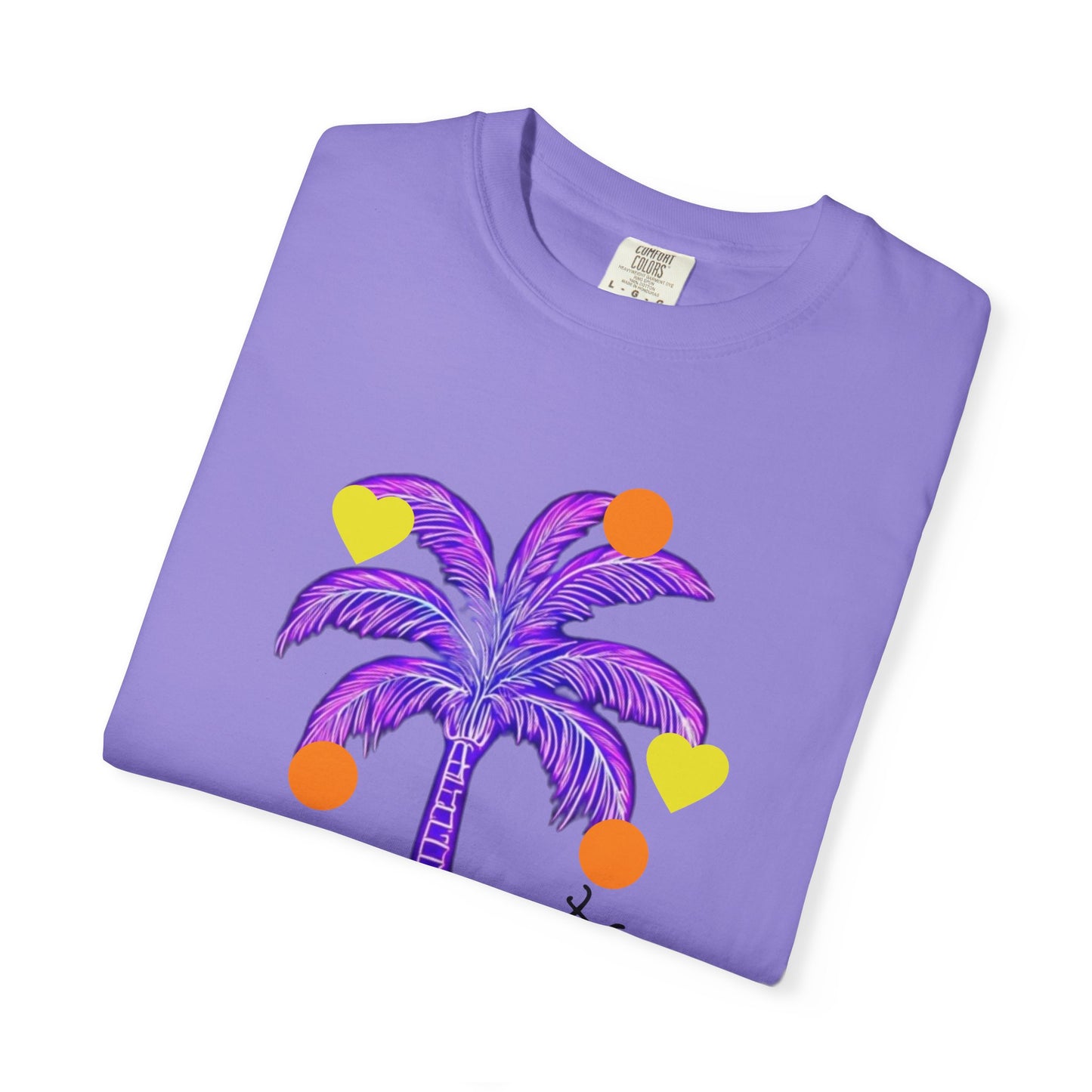 Vibrant Palm Tree Unisex T-Shirt, Casual Summer Wear, Gift for Beach Lovers, Fun Graphic Tee, Vacation Outfit, Artistic Summer Style
