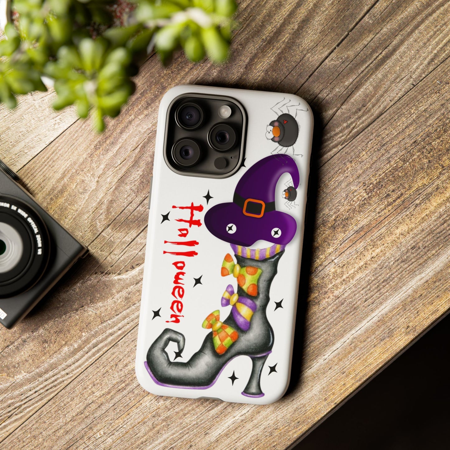 Halloween Phone Case, Tough Cases, Spooky Phone Cover, Witch Hat Design, Holiday Accessory, Fall Gift Idea