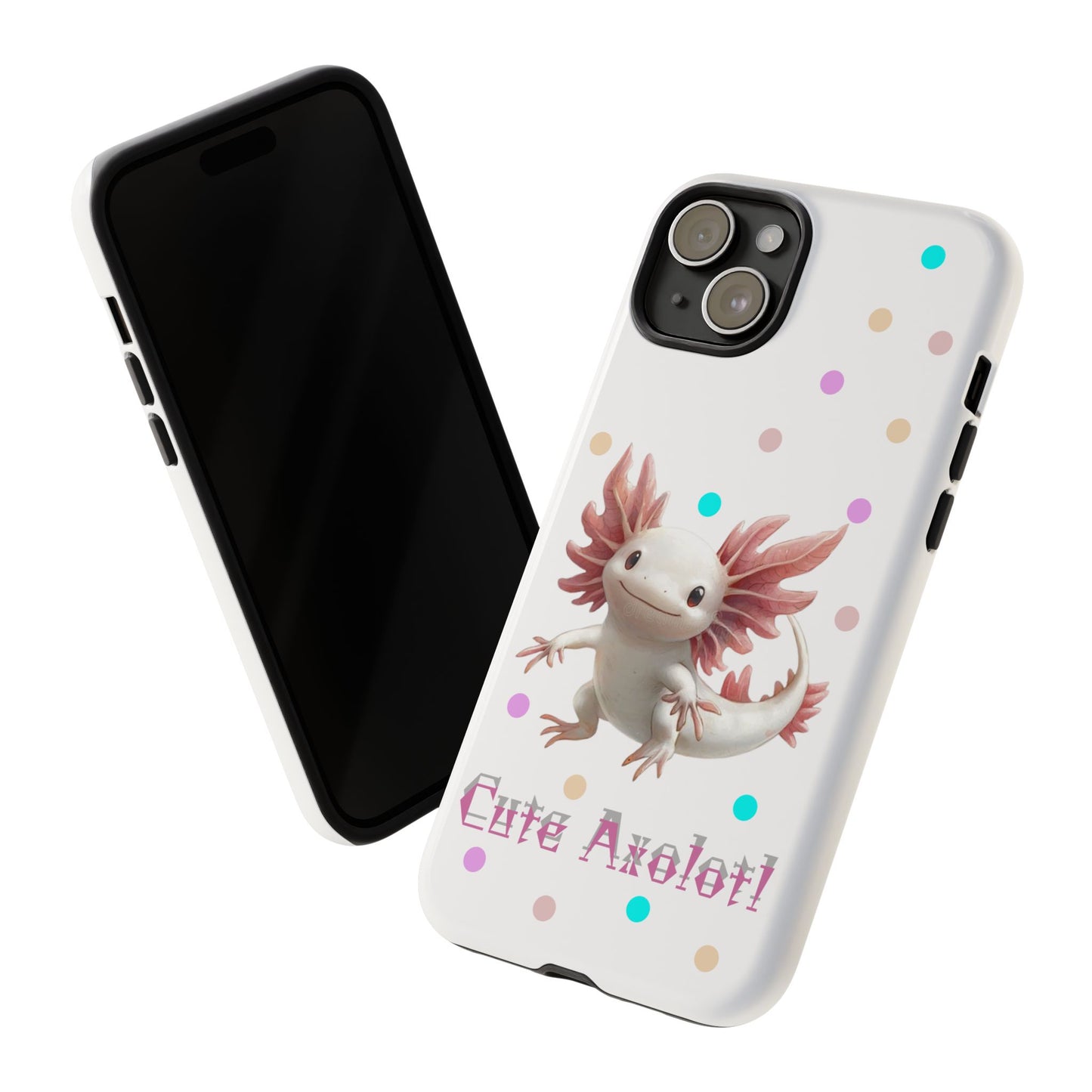 Cute Axolotl Phone Case, Kawaii Phone Cover, Gifts for Kids, Animal Lover Accessories, Cute Axolotl Design