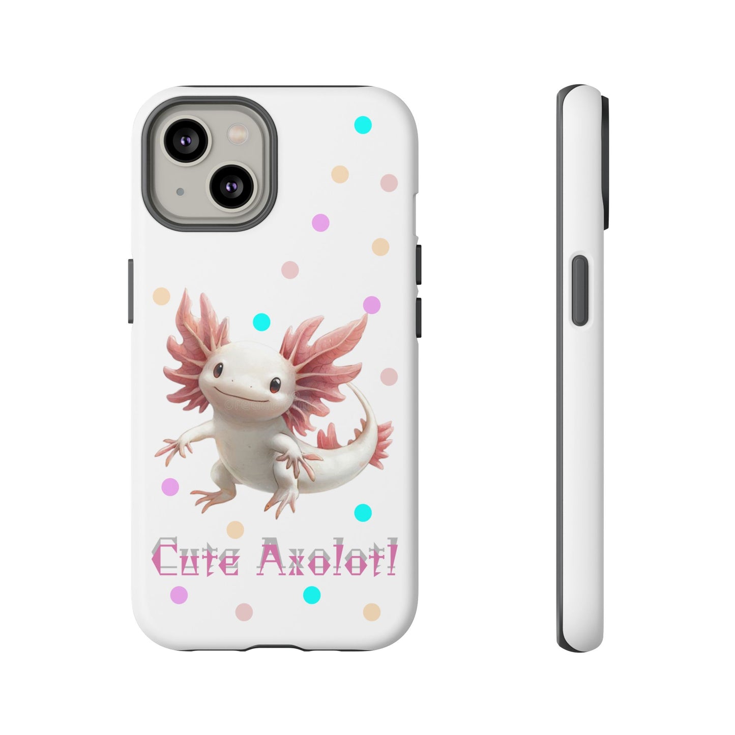 Cute Axolotl Phone Case, Kawaii Phone Cover, Gifts for Kids, Animal Lover Accessories, Cute Axolotl Design