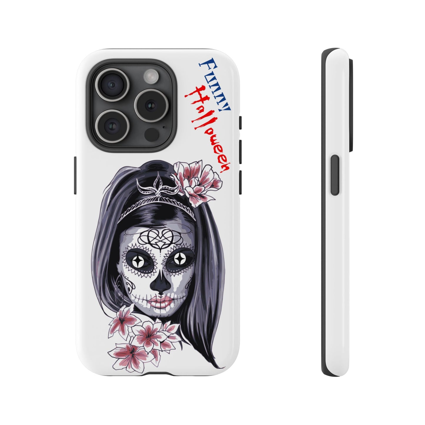 Halloween Phone Case, Funny Skull Design, Tough Cases, Unique Gifts, Spooky Decor, Holiday Essentials, Halloween Decor