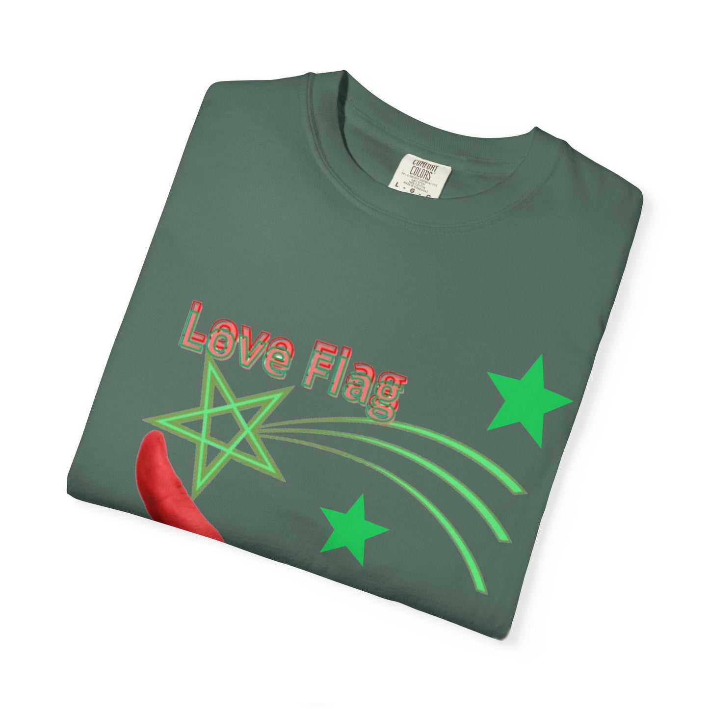 Moroccan Love Flag T-Shirt, Unisex Tee, Casual Wear, Gifts for Travelers, Unique Souvenir, Summer Fashion