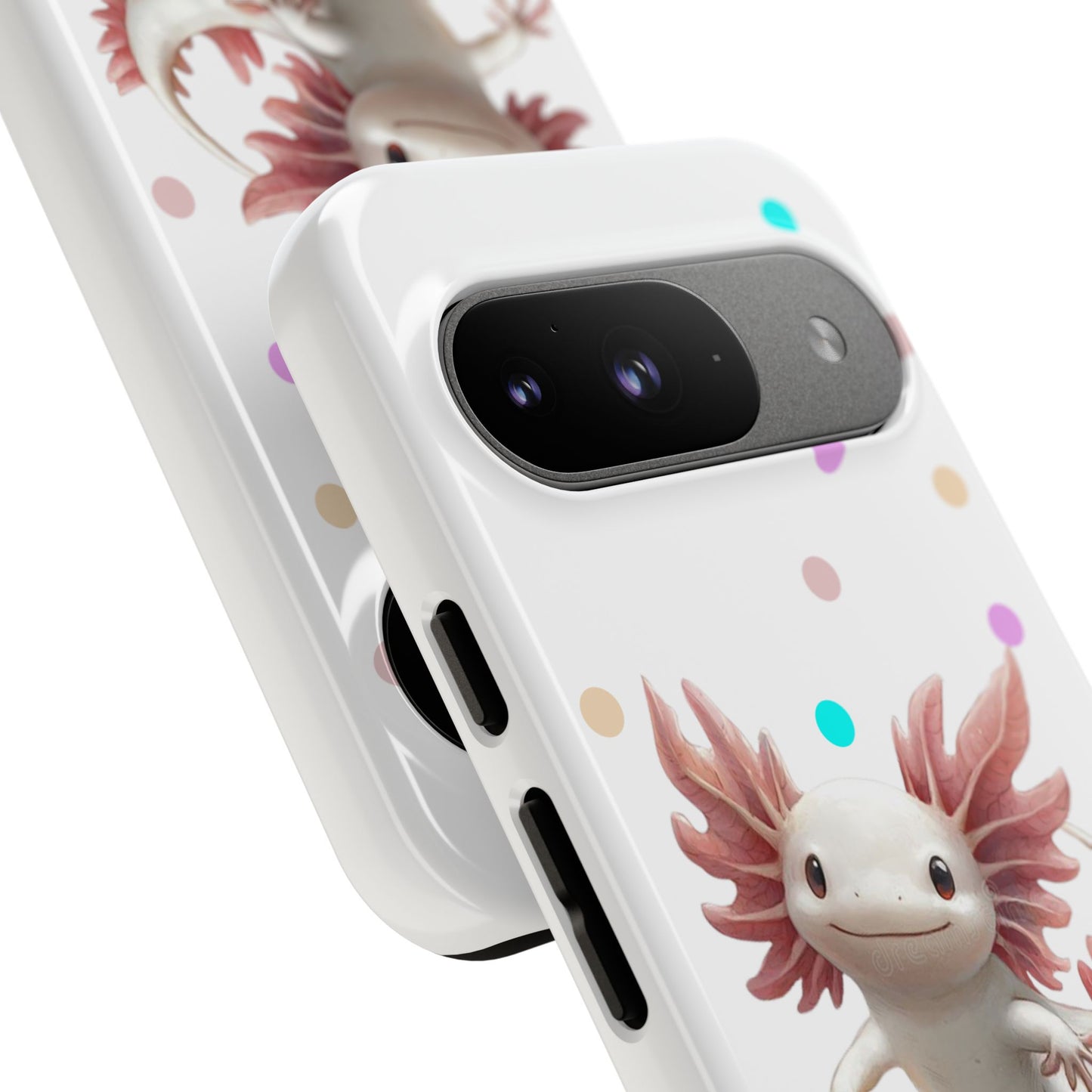 Cute Axolotl Phone Case, Kawaii Phone Cover, Gifts for Kids, Animal Lover Accessories, Cute Axolotl Design