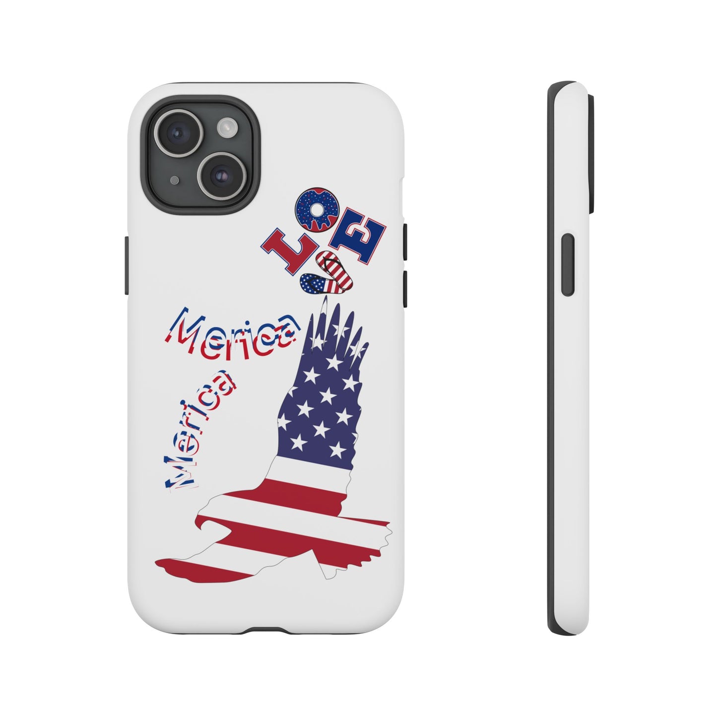 Patriotic Phone Case, Love America Design, American Flag Accessory, Perfect Gift for Veterans, Independence Day, Memorial Day